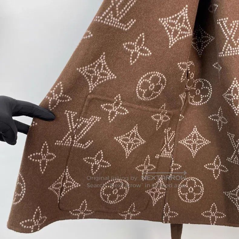 Louis Vuitton Louis Vuitton Old-print double-faced wool coat Size XXS / US 00 / IT 34 - 9 Thumbnail