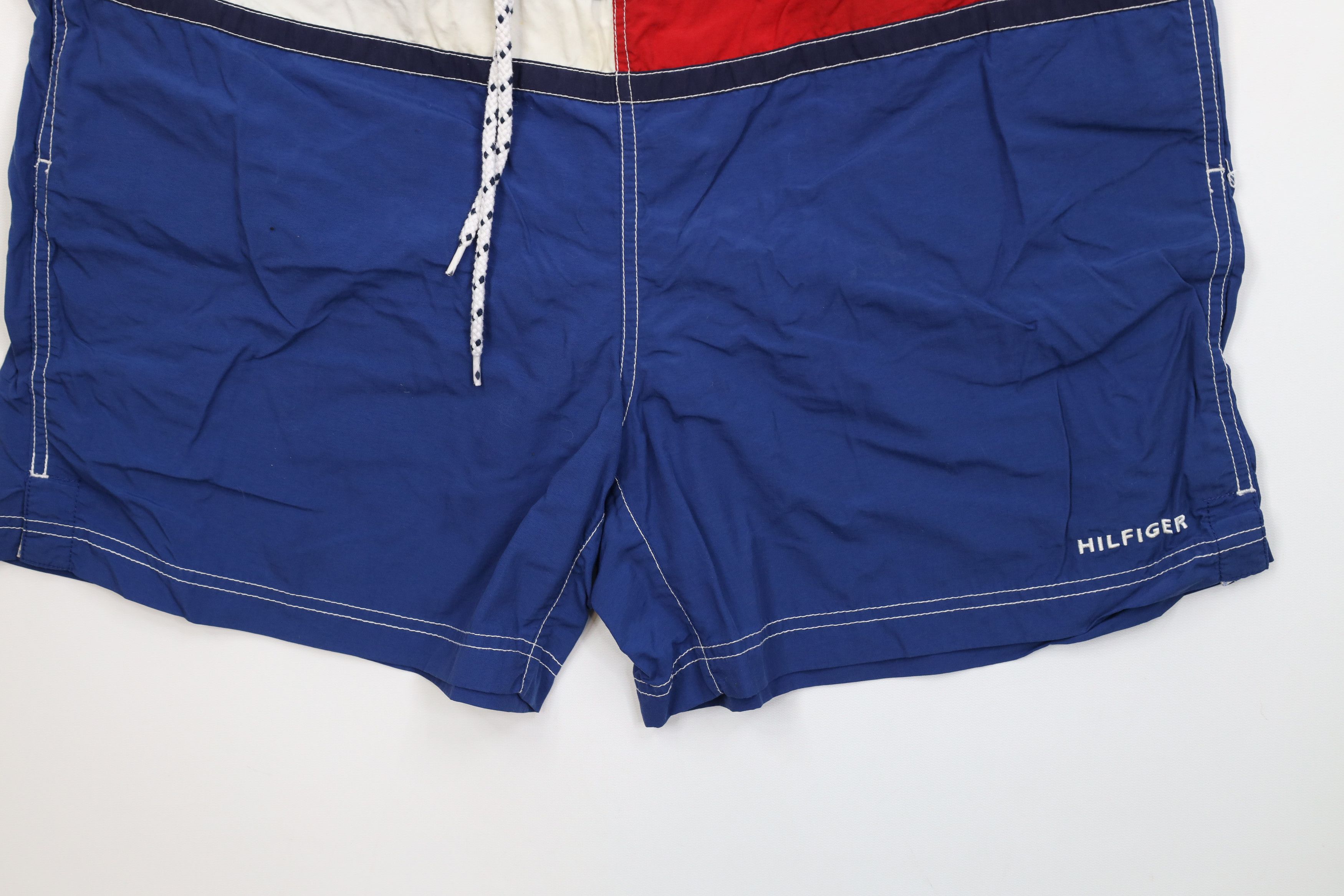 Tommy Hilfiger Vintage Y2K Tommy Hilfiger Lined Beach Shorts Swim Trunks Size US 36 / EU 52 - 4 Thumbnail