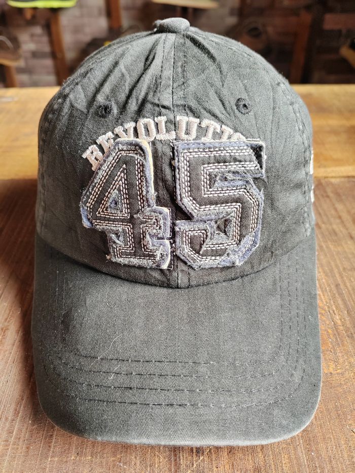 Japanese Brand Vintage Revolution 45 Distressed Style Cap Hat Size ONE SIZE - 2 Thumbnail