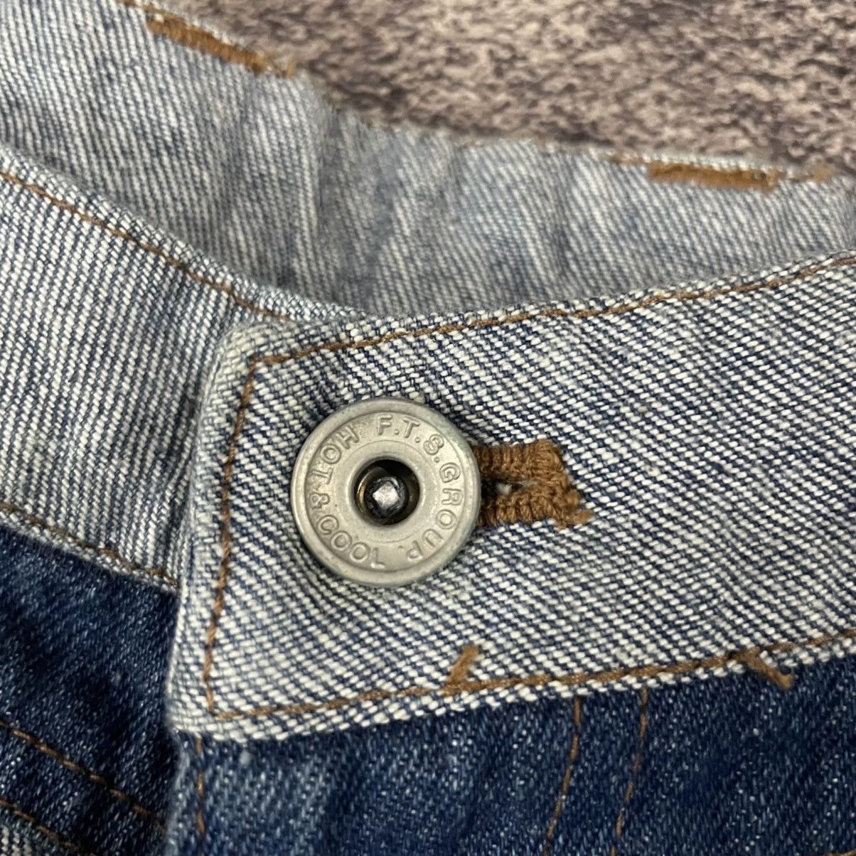 If Six Was Nine × Japanese Brand × Le Grande Bleu (L.G.B.) 00's F.T.S Group hysteric glamour style flared jeans Size US 28 / EU 44 - 5 Thumbnail