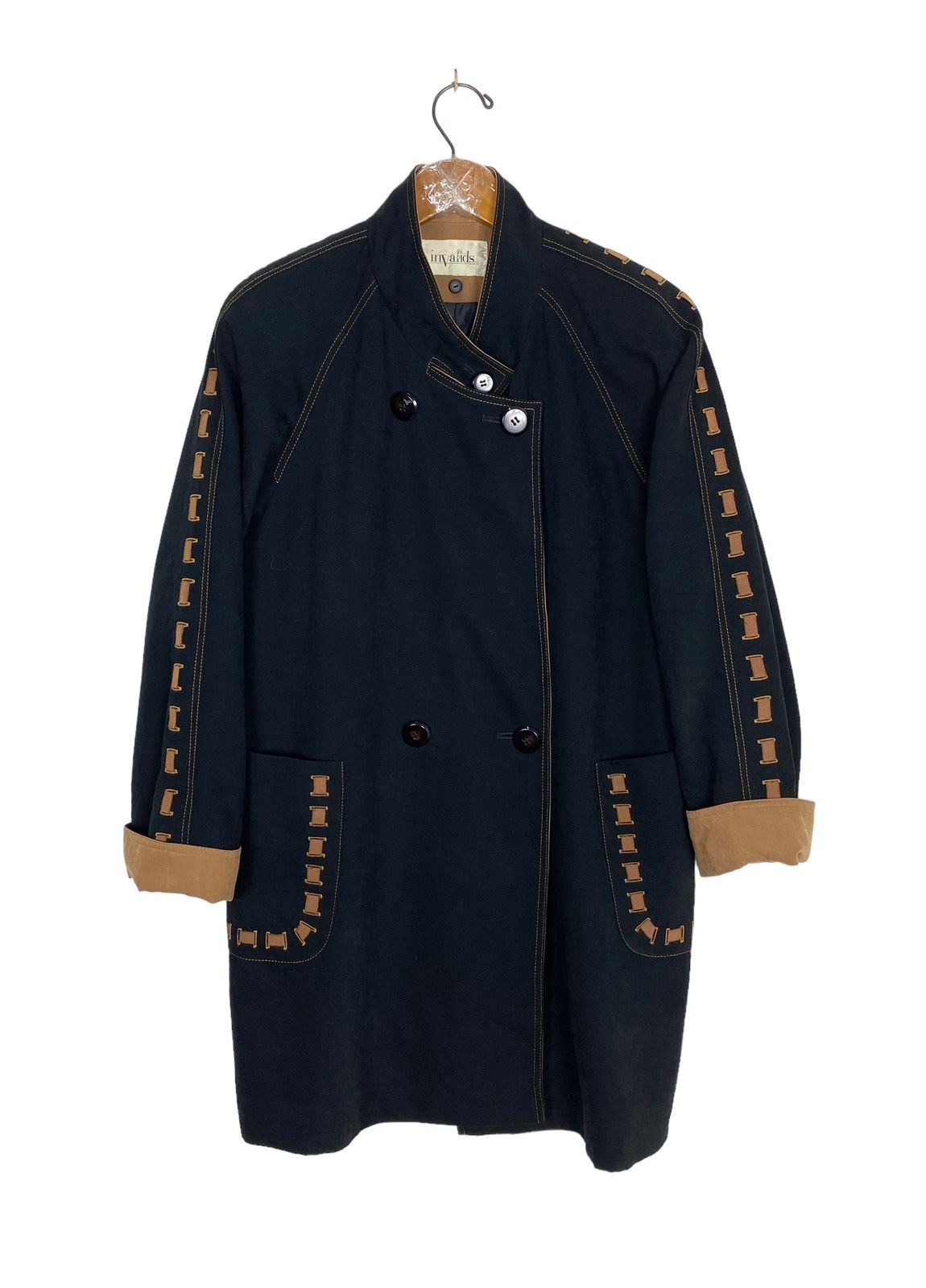 Japanese Brand Rare‼️ Invalid Japan Trenchcoat Punk Design Size L / US 10 / IT 46 - 1 Thumbnail