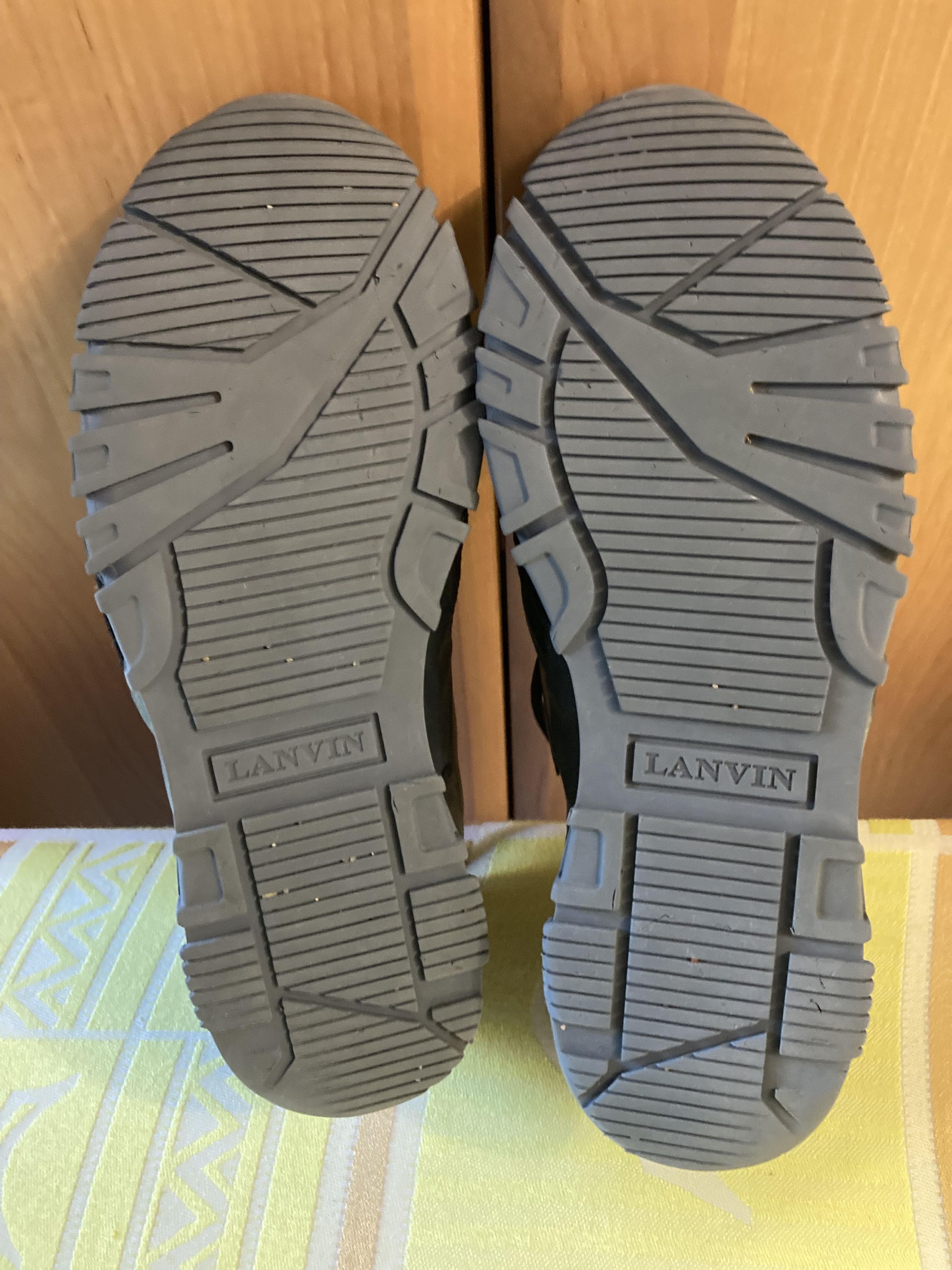 Lanvin Vintage 2000s LANVIN Metallic Grey trainers sneakers Size US 9 / EU 42 - 7 Thumbnail