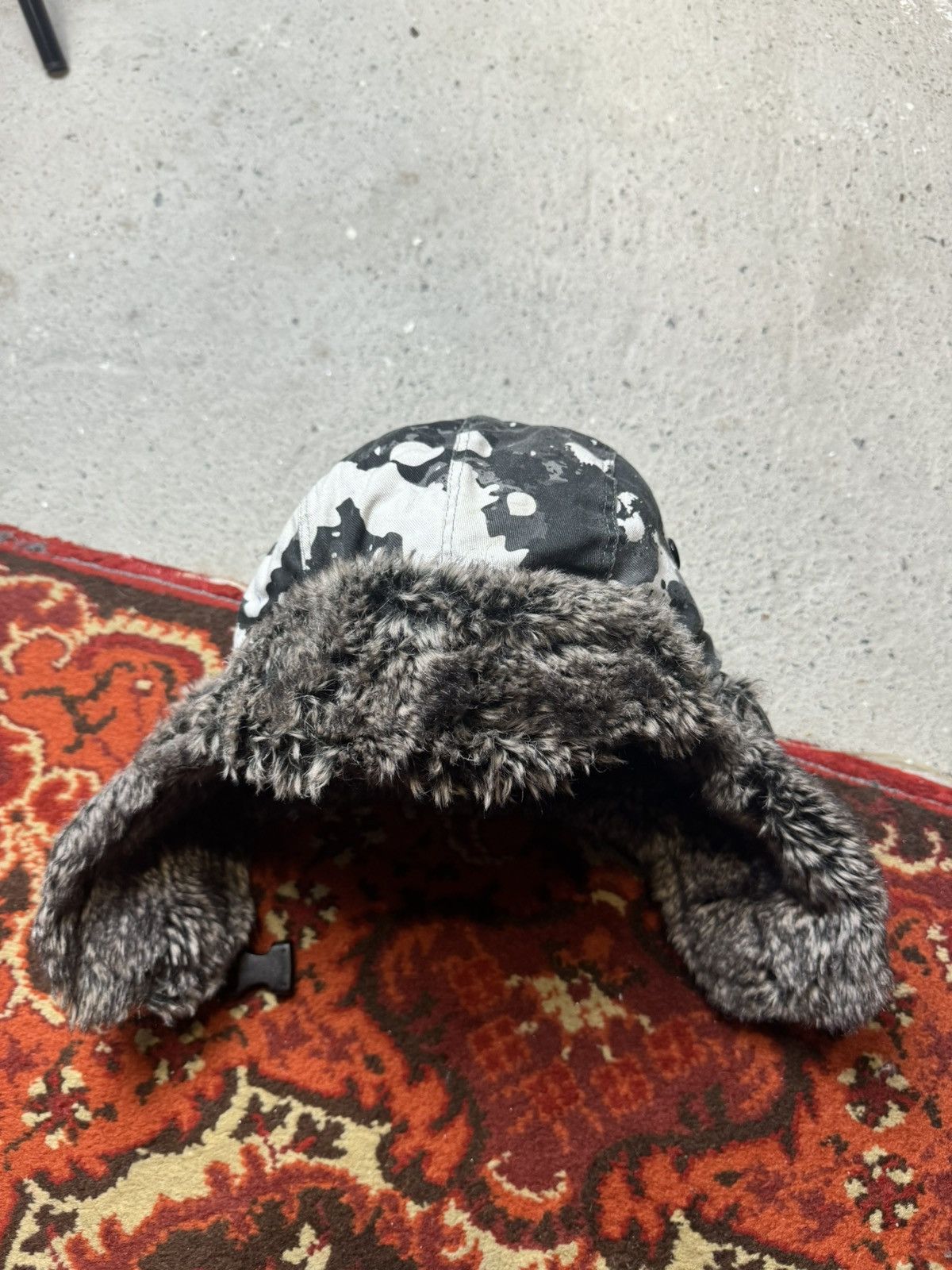 Hysteric Glamour × Vintage Vintage Y2K No Fear Opium Camo Fur Japanese Ushanka Hat Size ONE SIZE - 2 Thumbnail