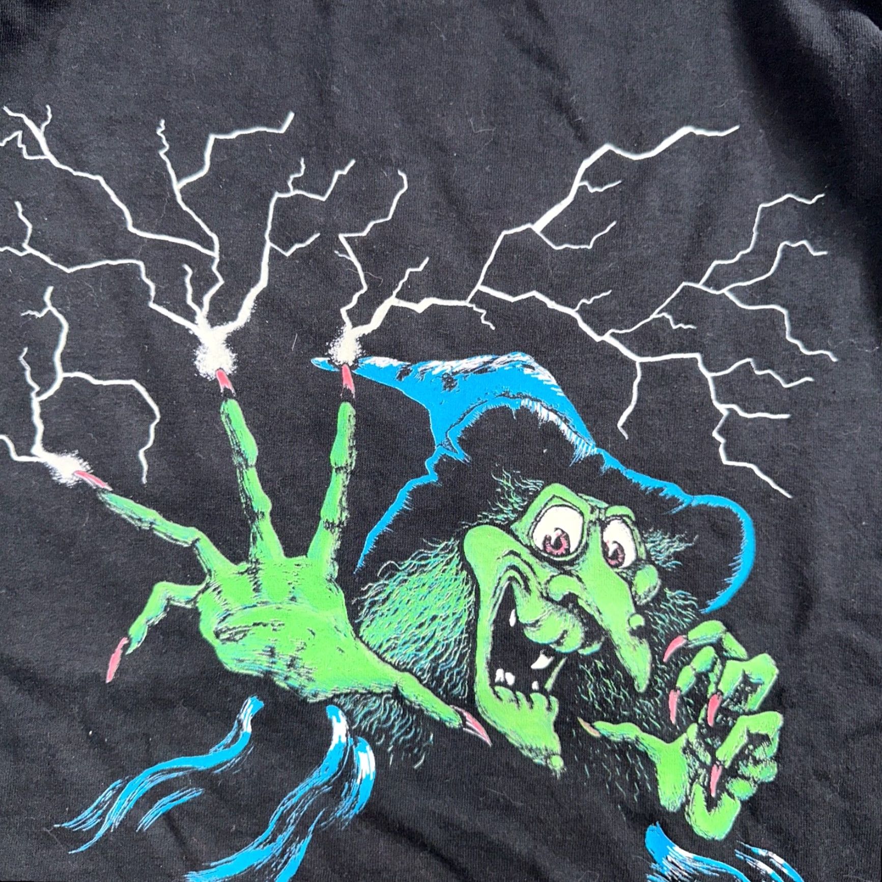 Tultex VINTAGE Wicked Witch I'll Get You My Pretty Wizard of Oz Parody T-Shirt XL Black Short Sleeve Mens Size US XL / EU 56 / 4 - 2 Thumbnail
