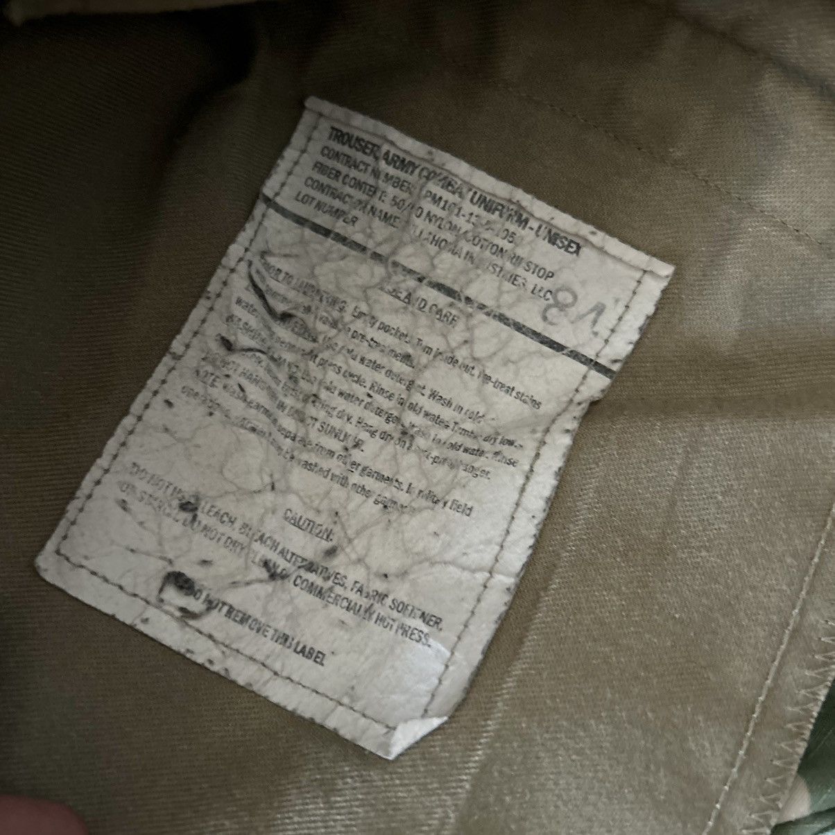 Vintage Vintage Army Combat Uniform Pants Trousers Camo Unisex 36W Size US 36 / EU 52 - 7 Thumbnail