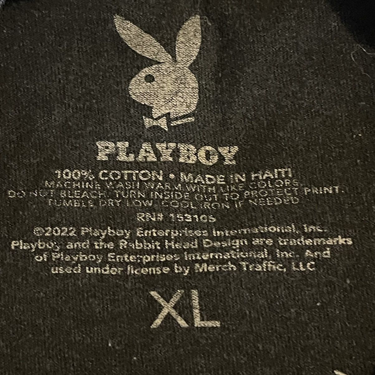 Playboy Playboy Shirt Men XL Black Streetwear Crew Neck Workout Tee Size US XL / EU 56 / 4 - 3 Thumbnail