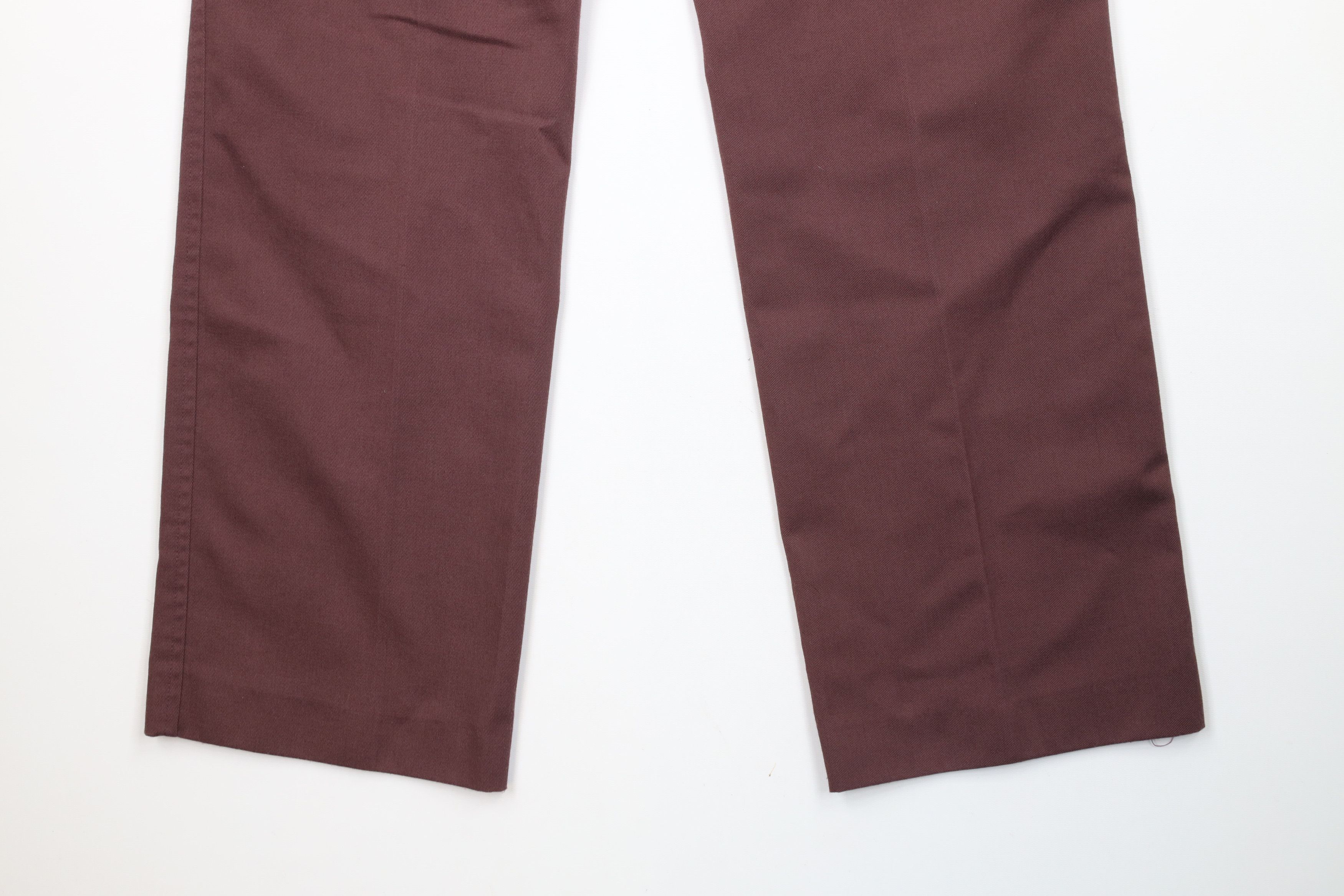 Vintage Vintage 70s Streetwear Wide Leg Chino Pants Purple USA Size US 31 - 14 Thumbnail
