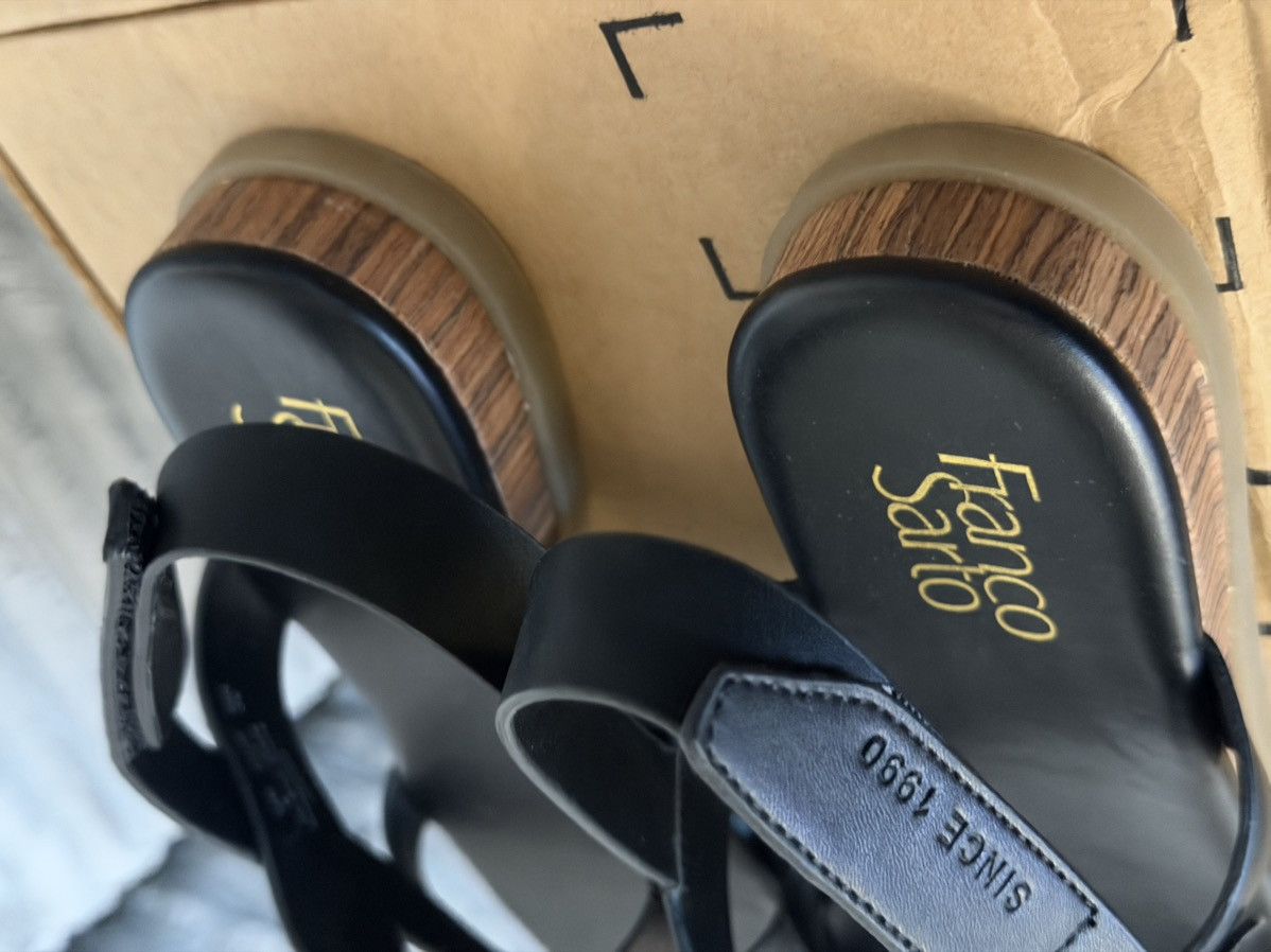 Franco Sarto Women black sandals Size US 9 / IT 39 - 6 Thumbnail