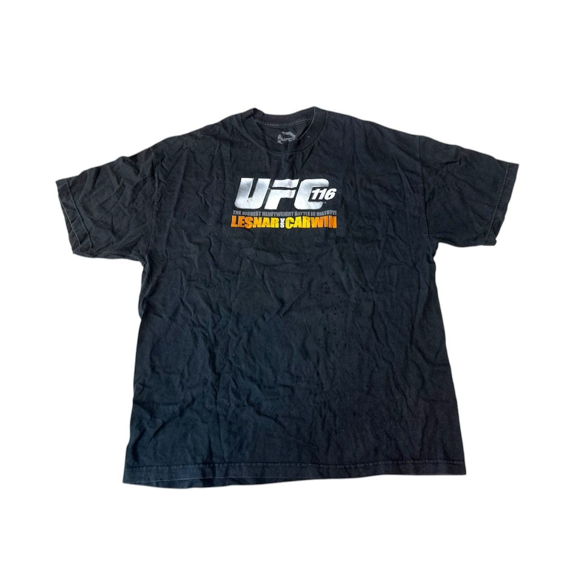 Vintage Vintage 00s UFC 116 Lesnar vs Carwin T Shirt MMA Size US XL / EU 56 / 4 - 2 Thumbnail