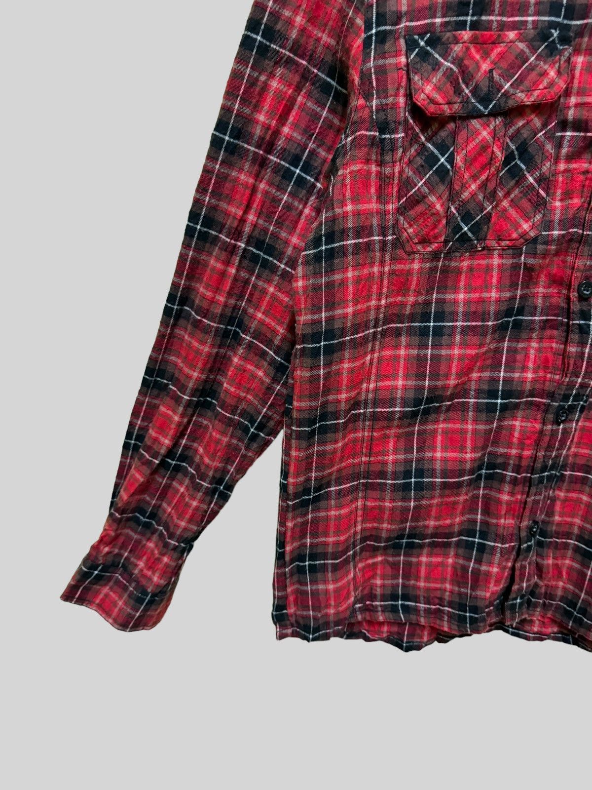 In The Attic Vintage In The Attic Tartan Plaid Embroidery Flannel Size US M / EU 48-50 / 2 - 5 Thumbnail