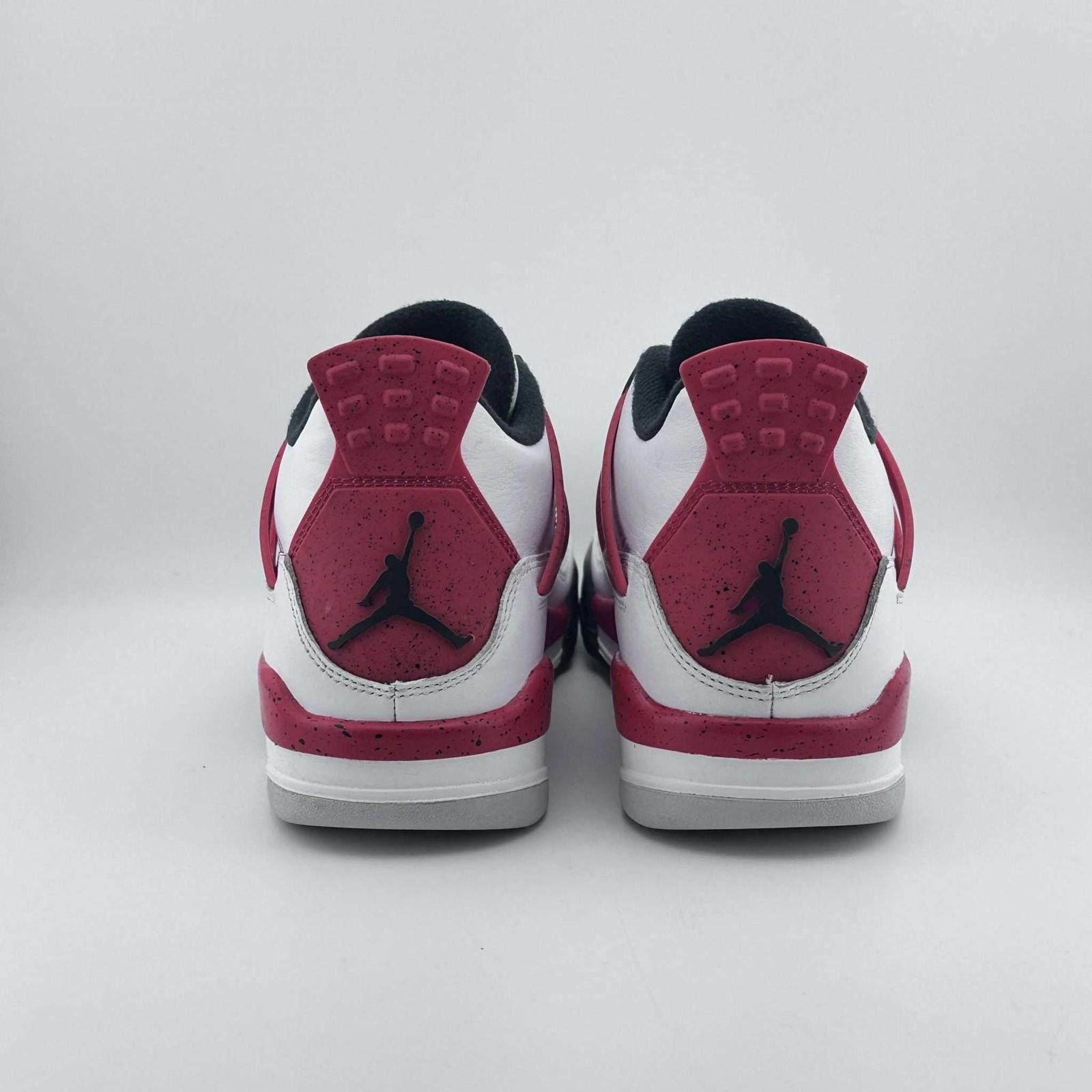 Jordan Brand Air Jordan 4 Retro GS White Fire Red Black 5Y Used OG Box Size US 5 / EU 37 - 4 Thumbnail