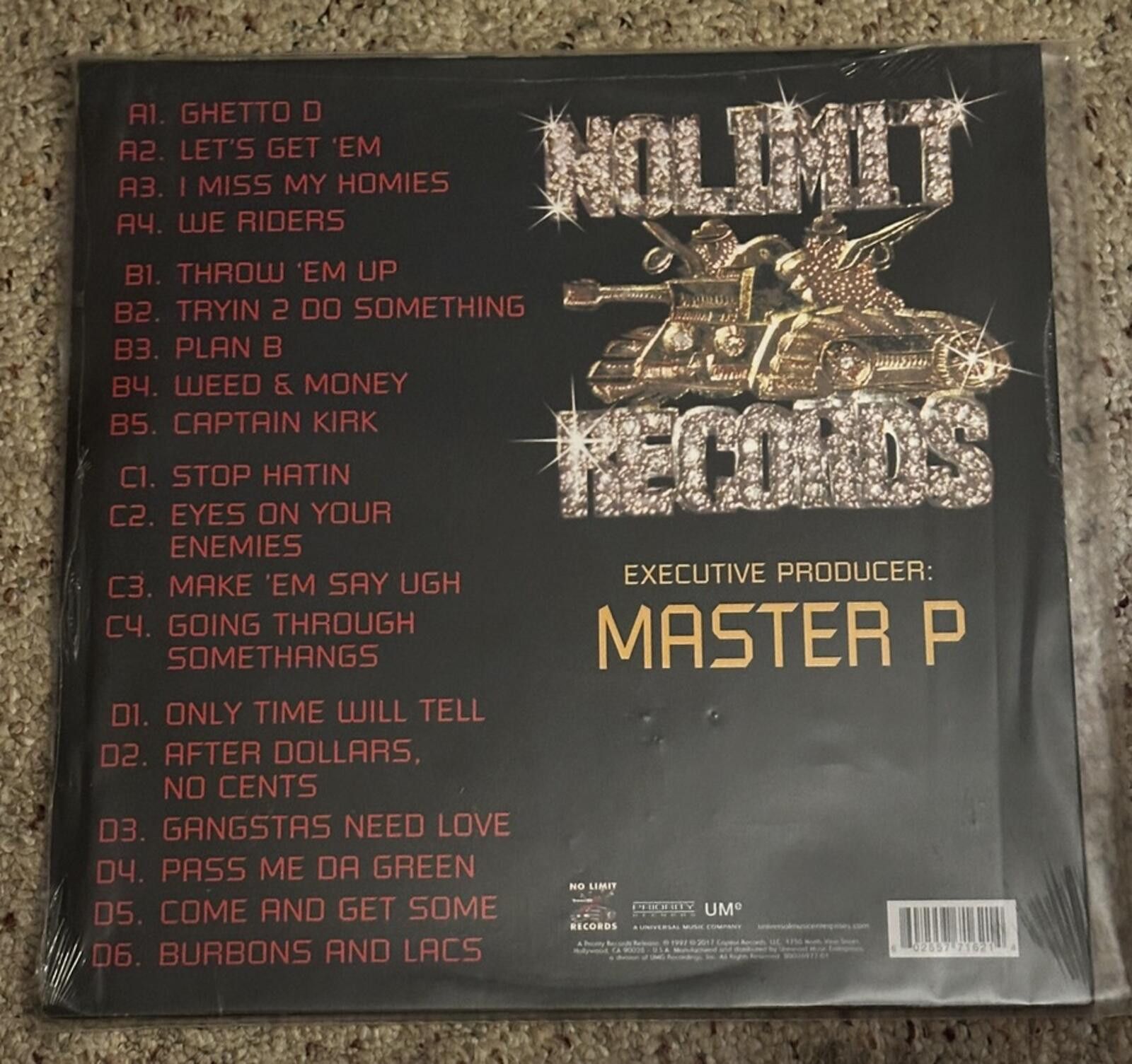 Other Master P Ghetto D Vinyl Record No Limit Records Size ONE SIZE - 7 Thumbnail
