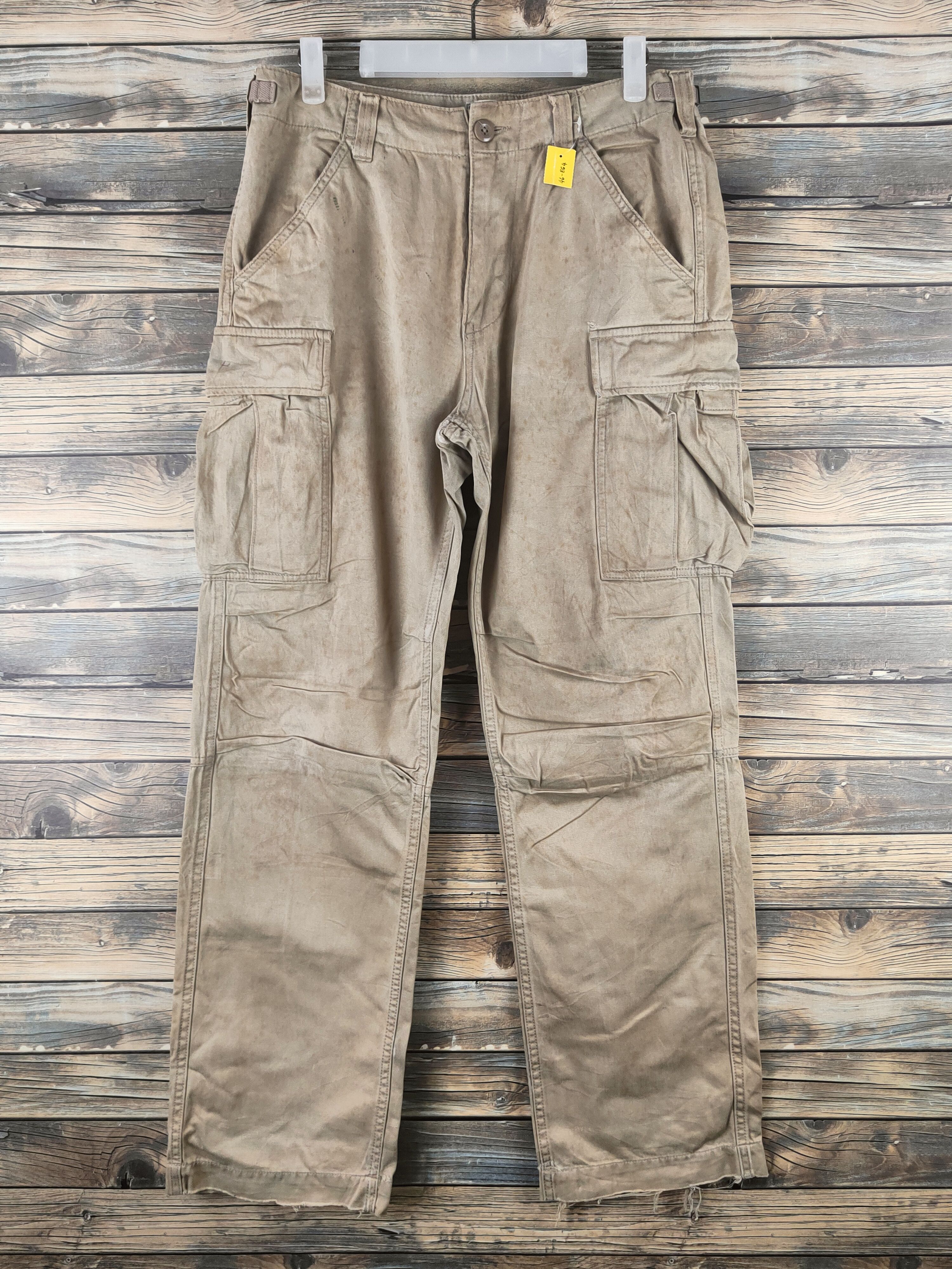 Avirex DL Avirex Beige Multipocket Cargo Pants #46-864 Size US 30 / EU 46 - 1 Thumbnail