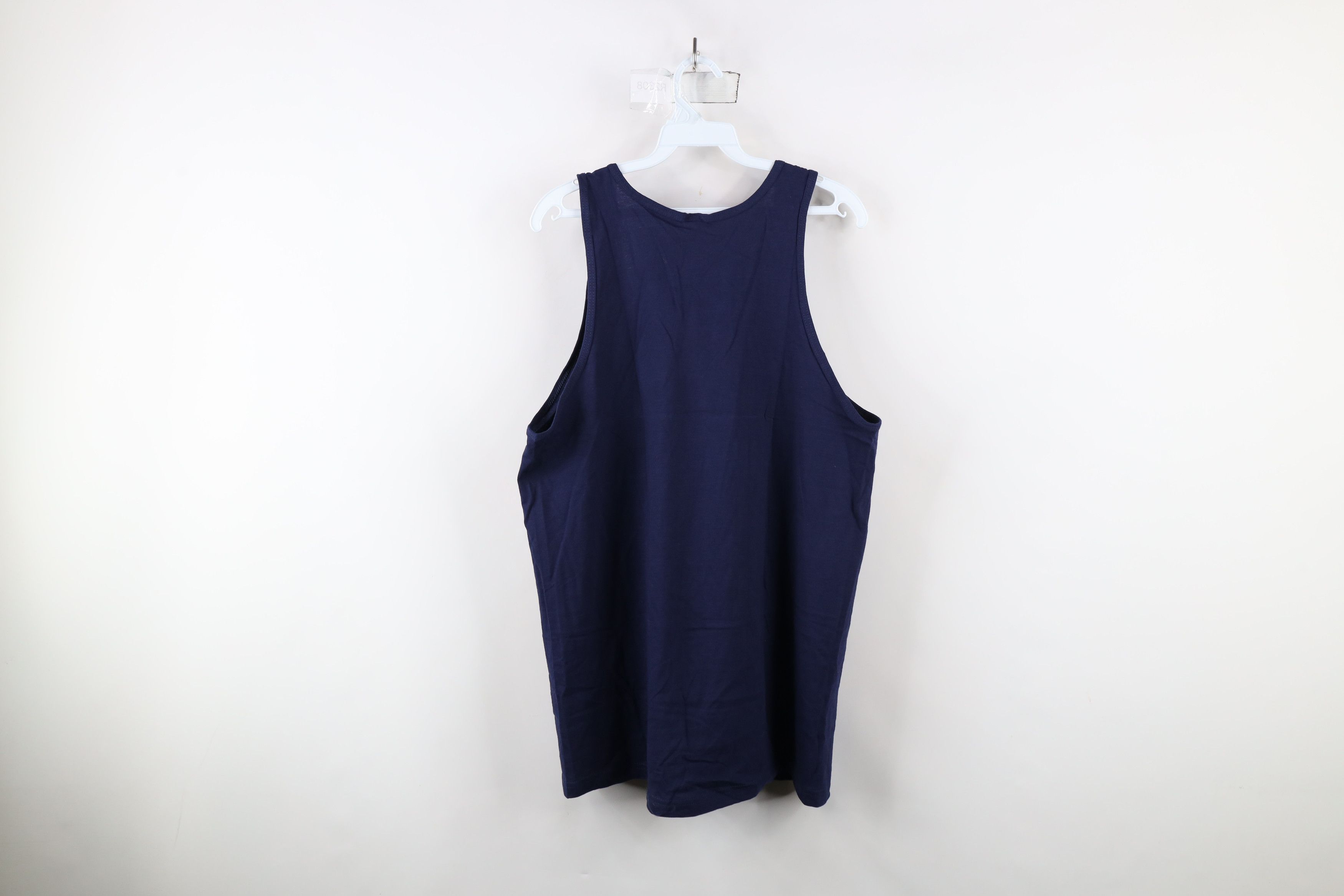 Vintage Vintage 90s Streetwear Cotton Tank Top T-Shirt Navy Blue Size US L / EU 52-54 / 3 - 6 Thumbnail