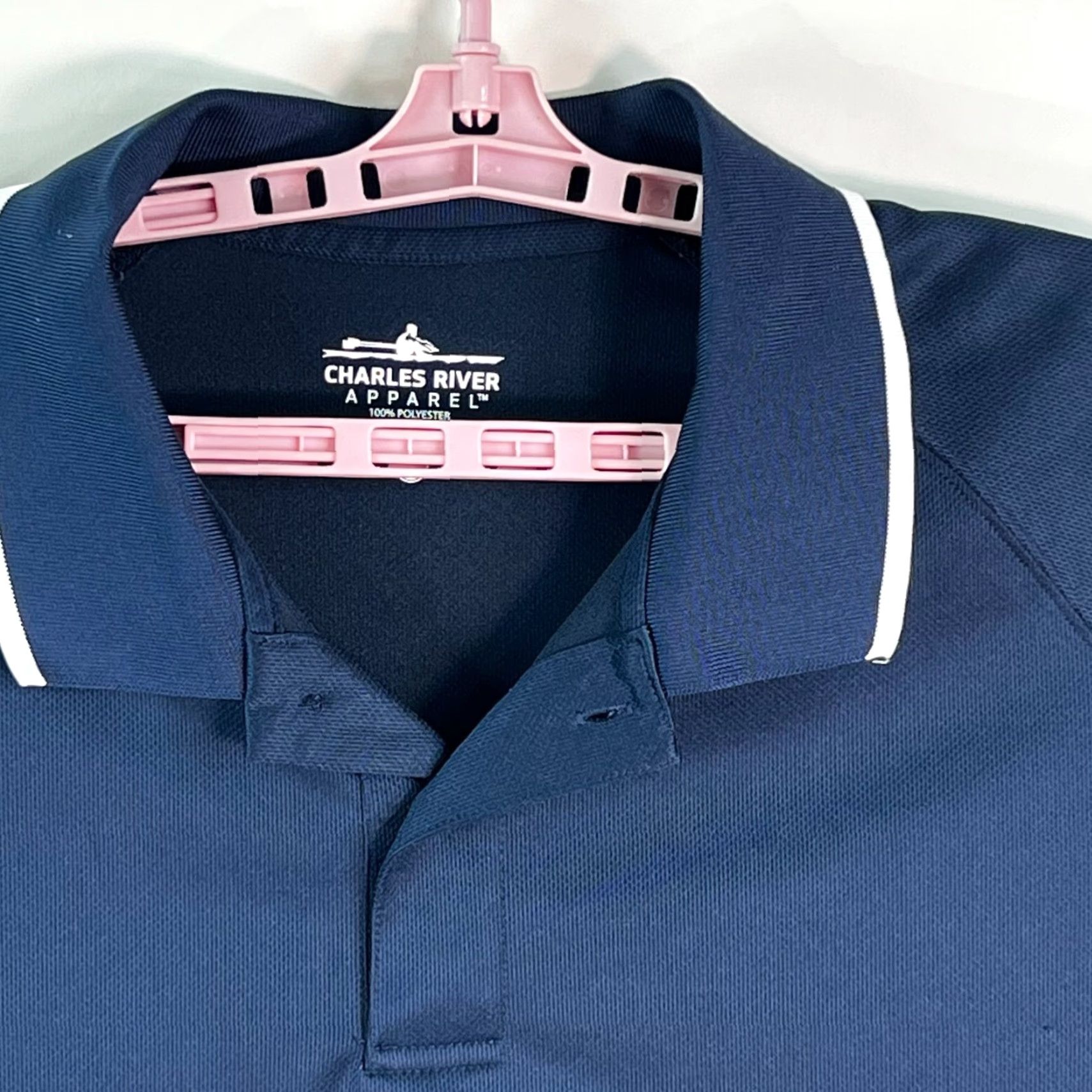 Vintage Charles Rivers Sport Golf Polo Shirt Men's Blue XLT Size US XL / EU 56 / 4 - 2 Thumbnail