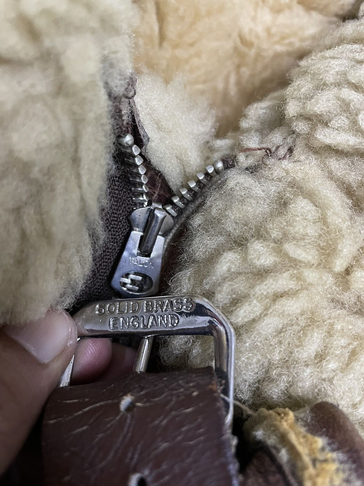 Genuine Leather 🔥Vtg JA Dubow Mfg Type B3 Shearling Leather Jacket Size US S / EU 44-46 / 1 - 12 Thumbnail