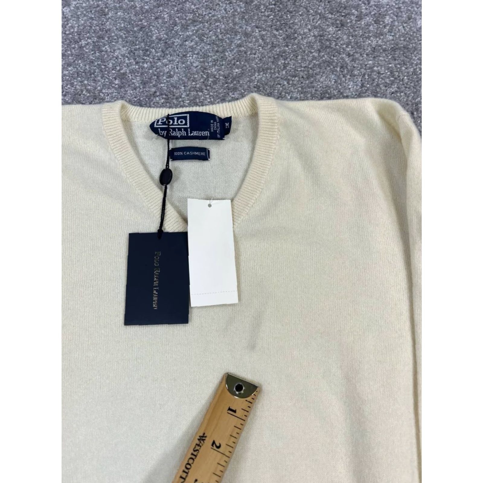 Polo Ralph Lauren Polo By Ralph Lauren Sweater Mens Medium Beige Cashmere Knit Pullover New* Size US M / EU 48-50 / 2 - 5 Thumbnail