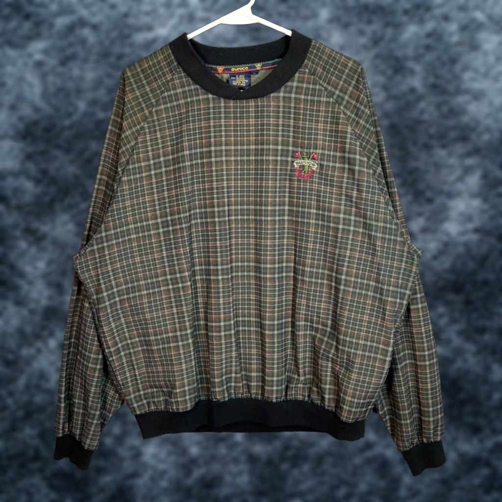 Vintage Sunice Mens Plaid Pullover Sweatshirt Crewneck Shirt Adult Large Green Size US L / EU 52-54 / 3 - 1 Thumbnail