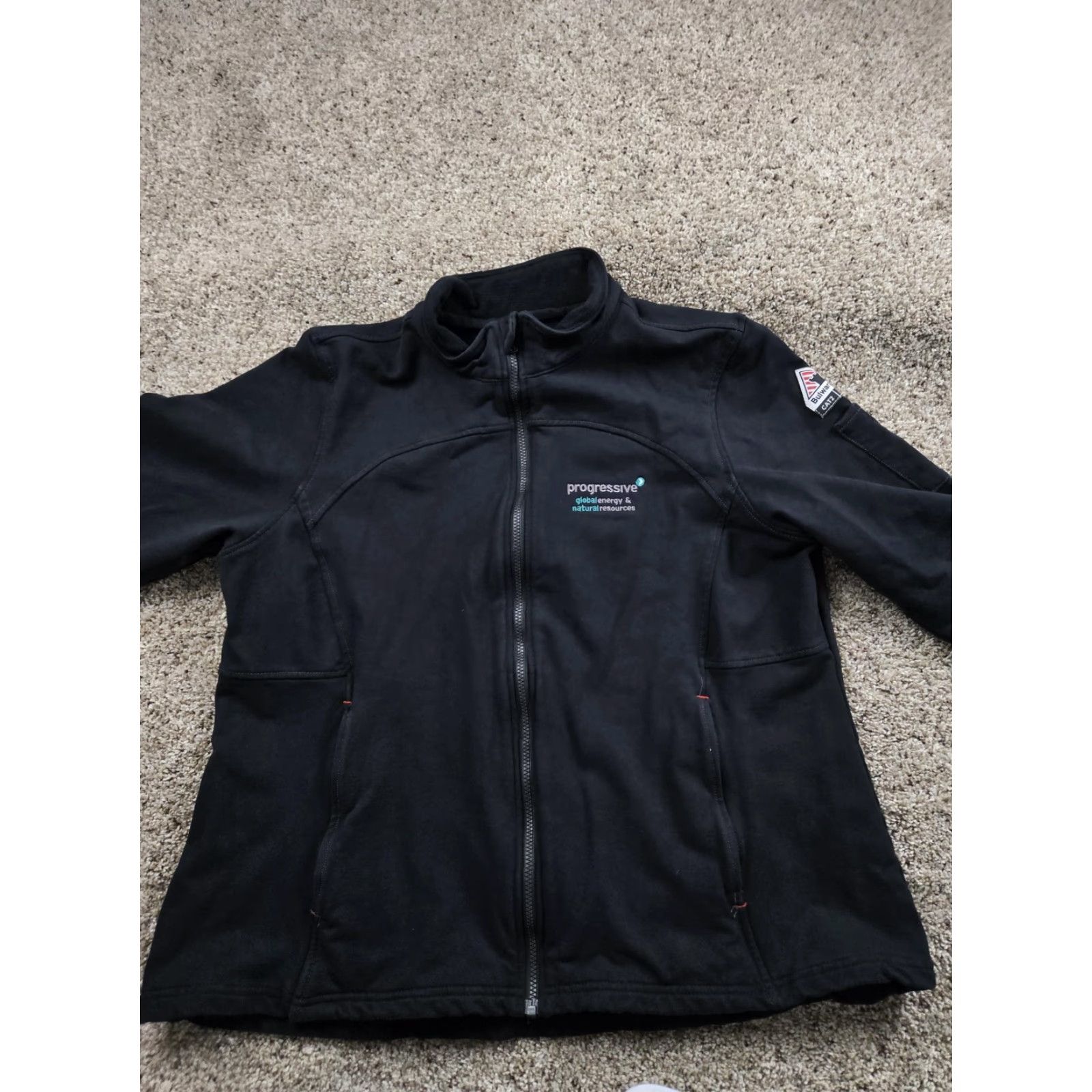 Vintage Bulwark FR Jacket 3XL Black Flame Resistant Full Zip Heavyweight Stretch Womens Size XXL / US 16-18 / IT 52-54 - 3 Thumbnail