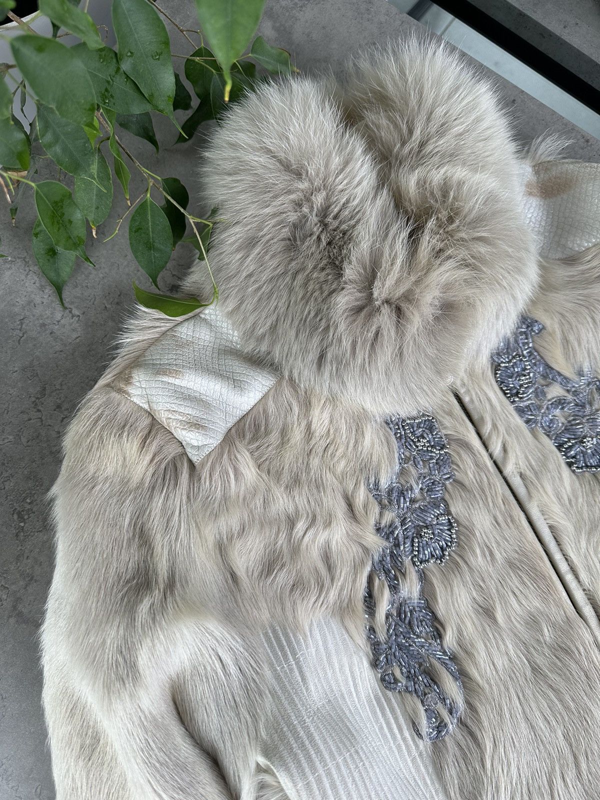 Japanese Brand Vintage Fur Leather Jacket Size XS / US 0-2 / IT 36-38 - 2 Thumbnail
