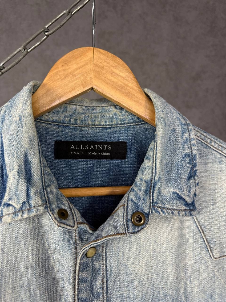 Allsaints Allsaints designer denim shirt Size US S / EU 44-46 / 1 - 3 Thumbnail
