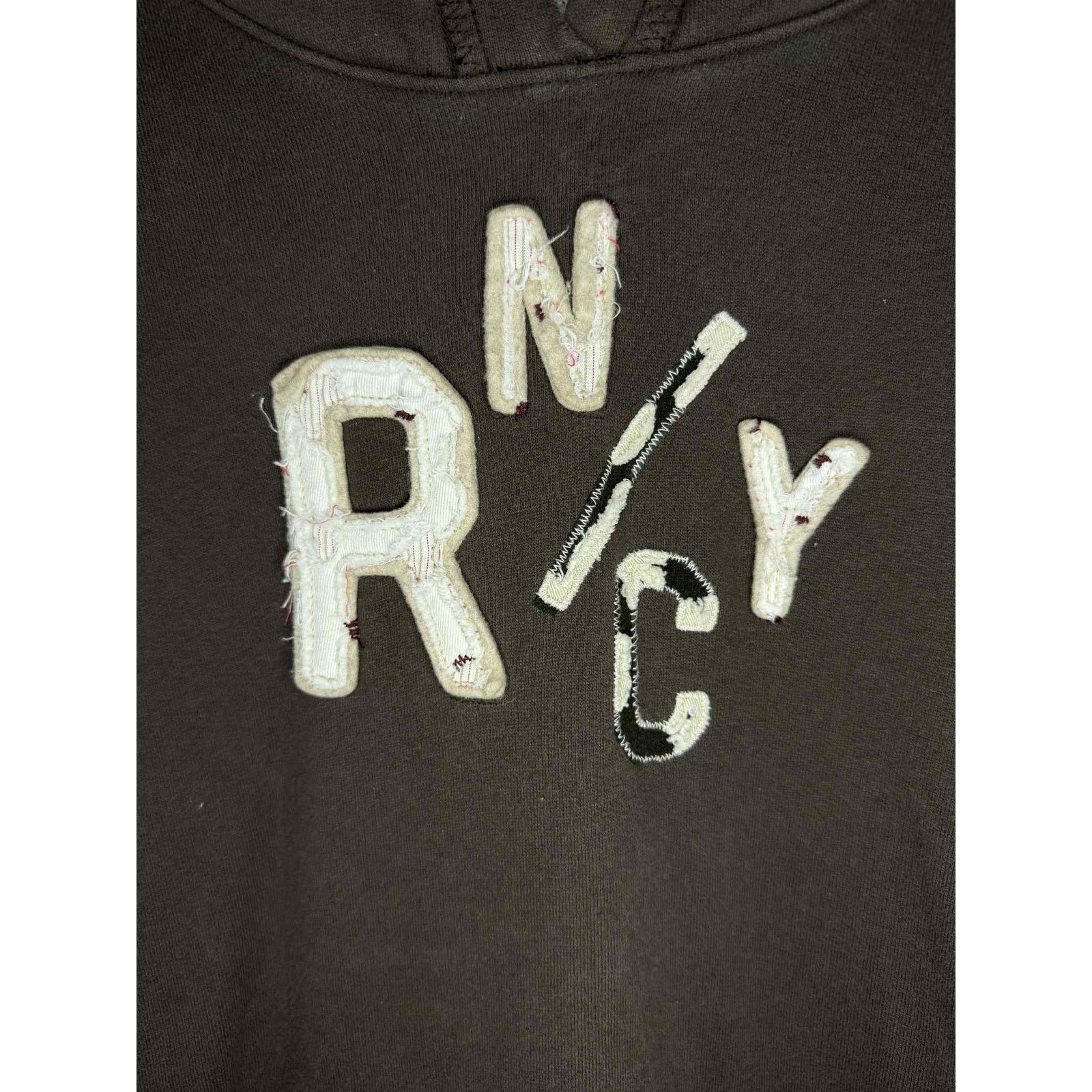 Ruehl No. 925 RUEHL No. 925 West 8th Street Graphic Hoodie Brown Womens M Size M / US 6-8 / IT 42-44 - 4 Thumbnail