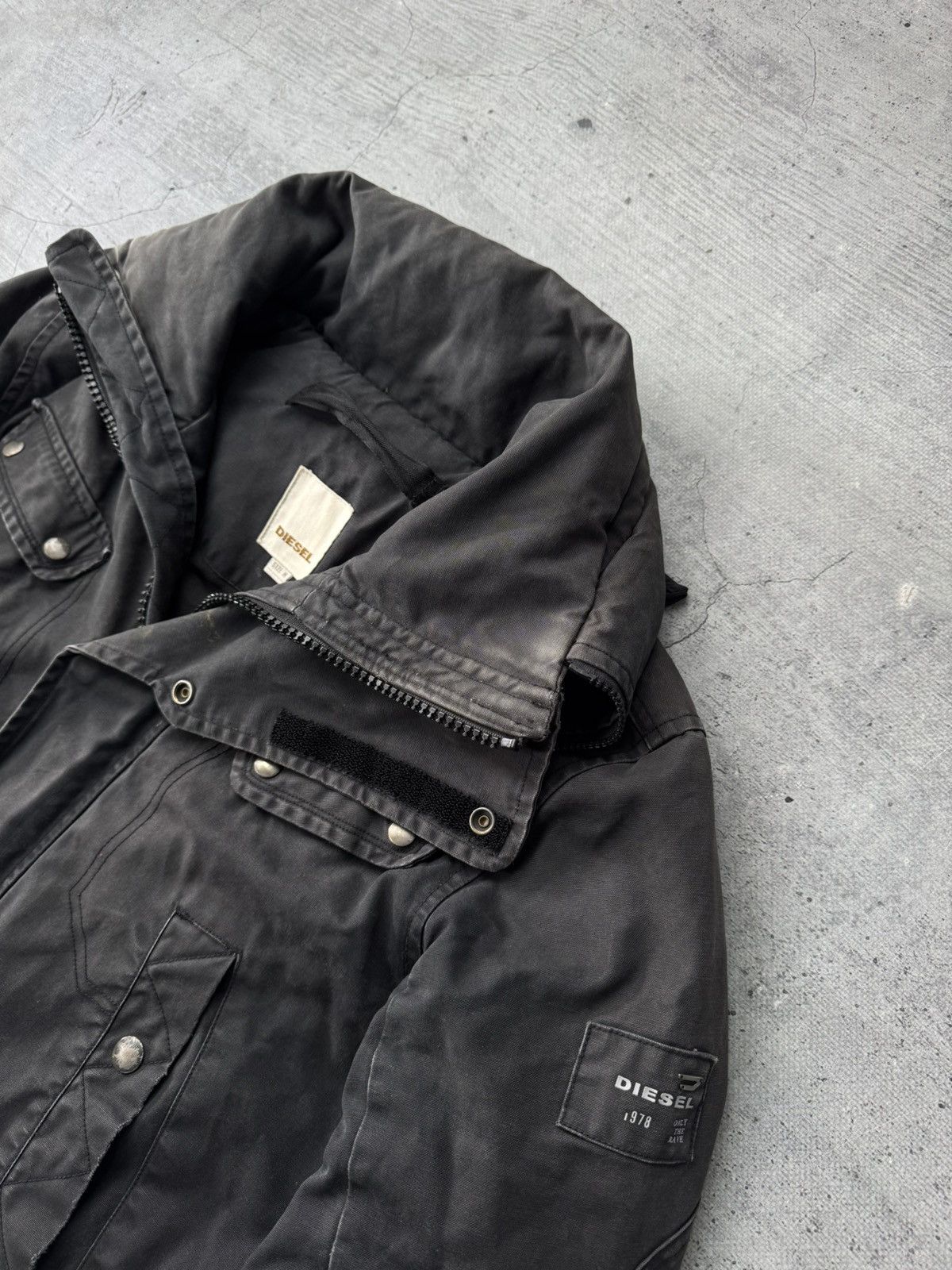 Diesel Vtg Diesel Distressed Multi Pocket Y2K Jacket Japanese style Size US M / EU 48-50 / 2 - 3 Thumbnail