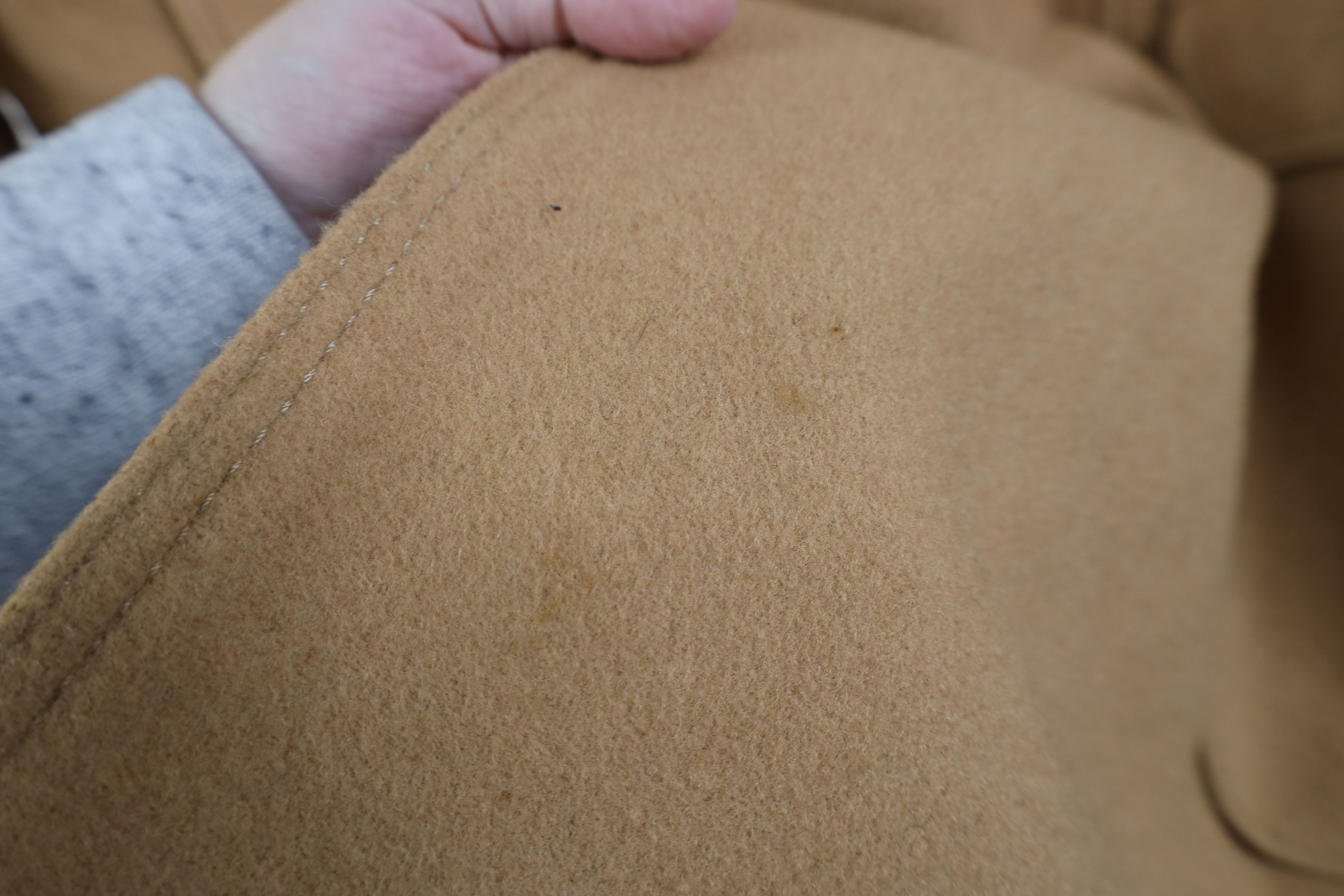 Vintage Vintage 70s Streetwear Wool Rancher Peacoat Jacket Beige USA Size US XXL / EU 58 / 5 - 7 Thumbnail