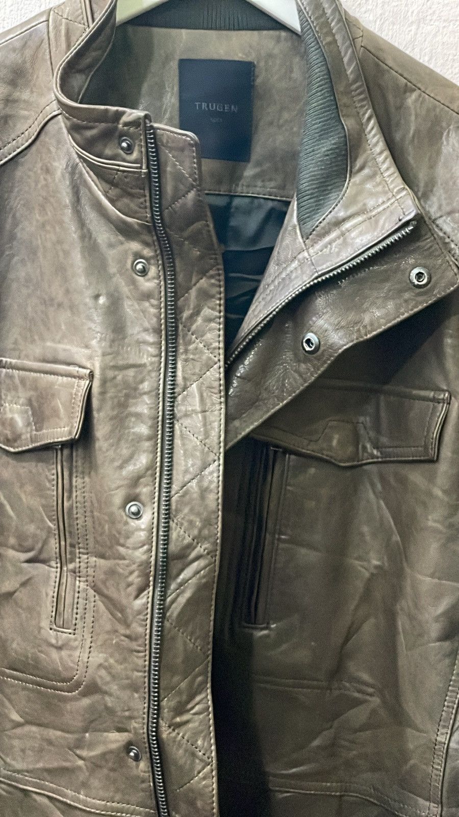 West Coast Choppers Vintage Trugen Genuine Leather Choppers Jacket Avant Garde Size US L / EU 52-54 / 3 - 8 Thumbnail