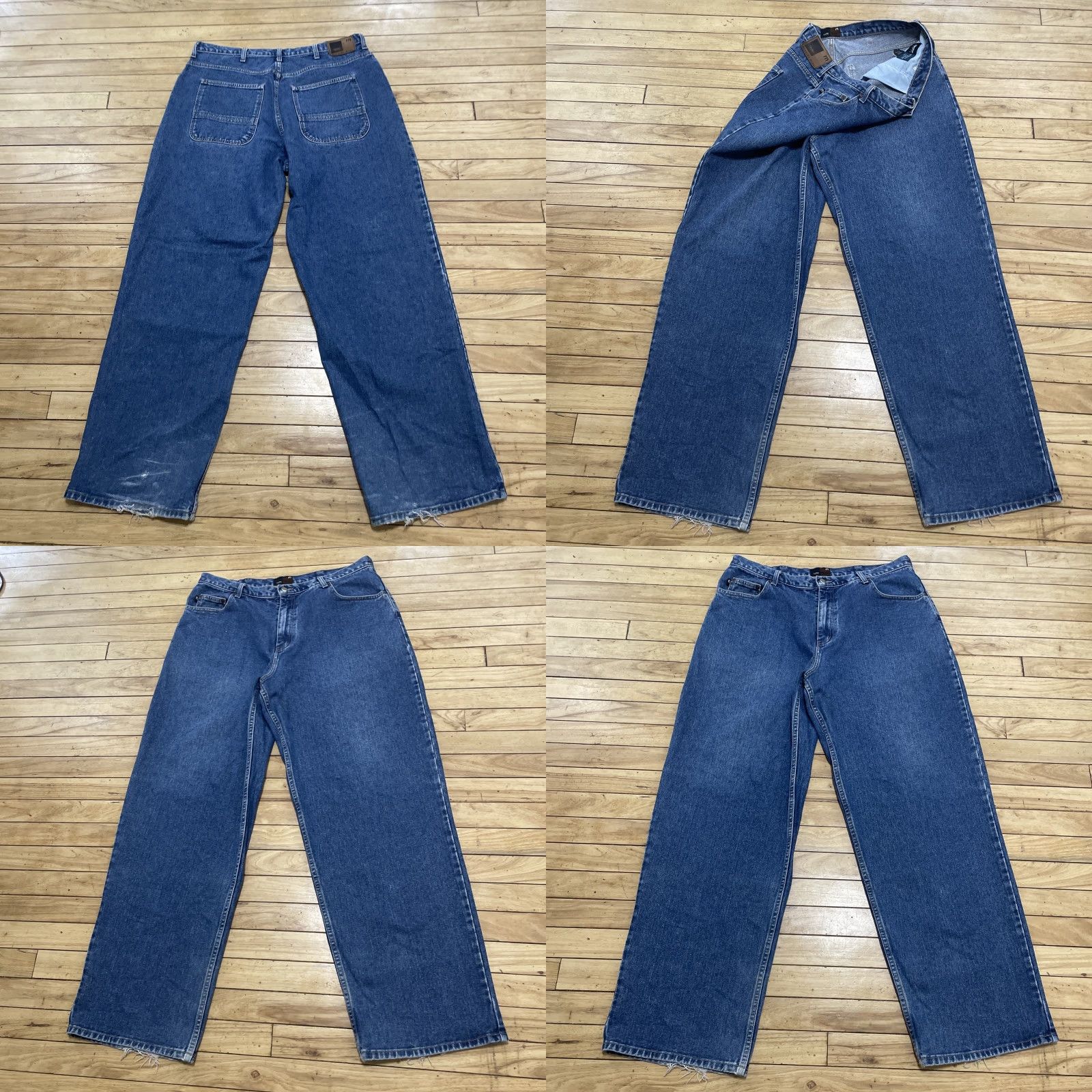 Mossimo Mossimo Gene Jeans Steam Boat Cut Men 38x34 Vtg 90s Baggy Skater Denim Wide Blue Shirt Mens Size US 38 / EU 54 - 10 Thumbnail