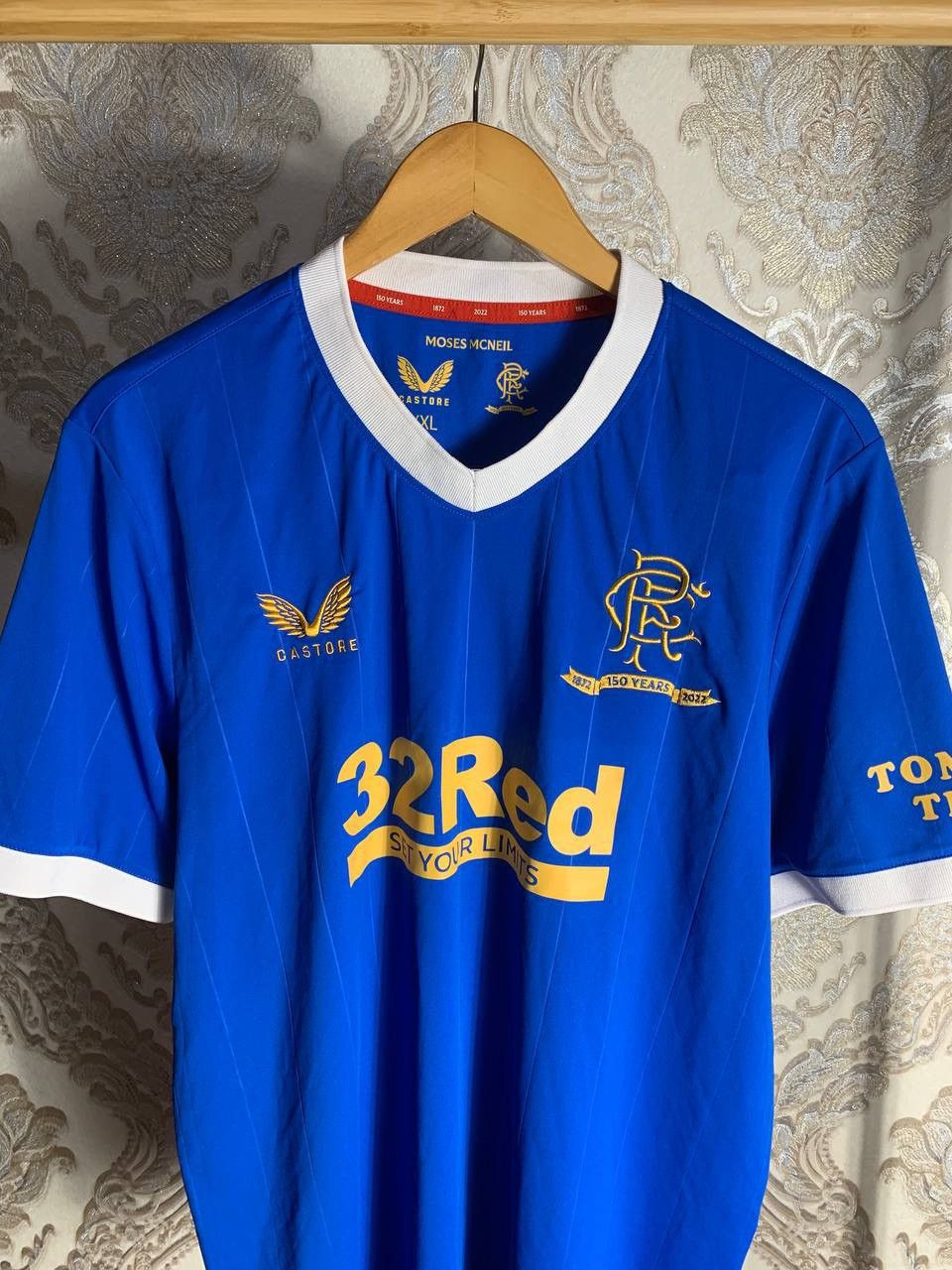 Vintage VERY RARE CASTORE FC RANGERS SCOTLAND SOCCER JERSEY RETRO Size US XXL / EU 58 / 5 - 2 Thumbnail