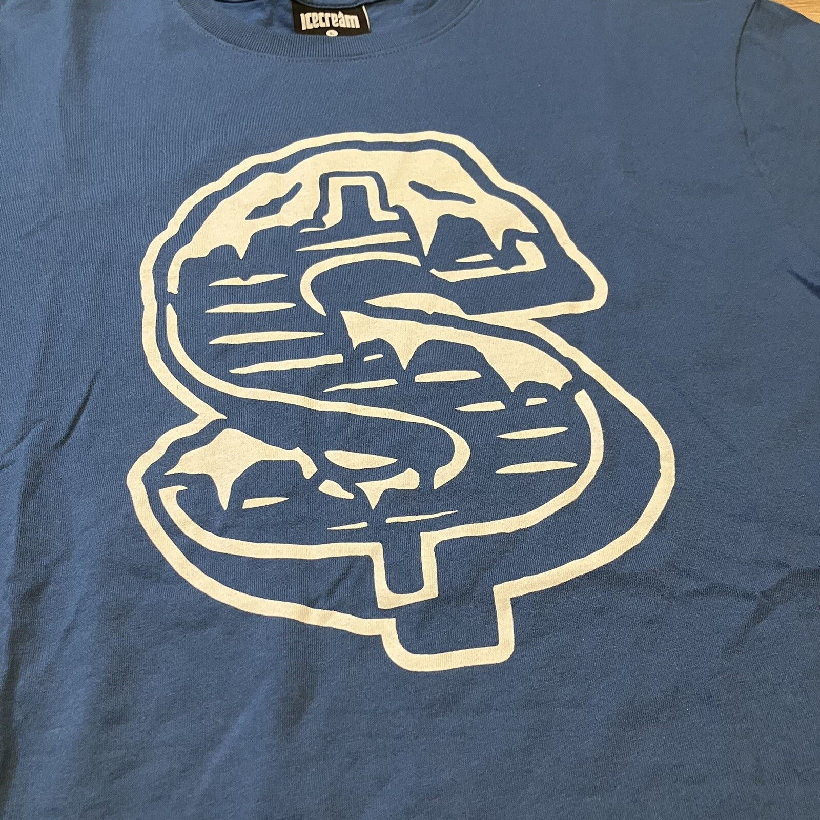 Icecream Ice Cream T-Shirt Solid Crewneck Dollar Sign Blue - Large Size US L / EU 52-54 / 3 - 3 Thumbnail
