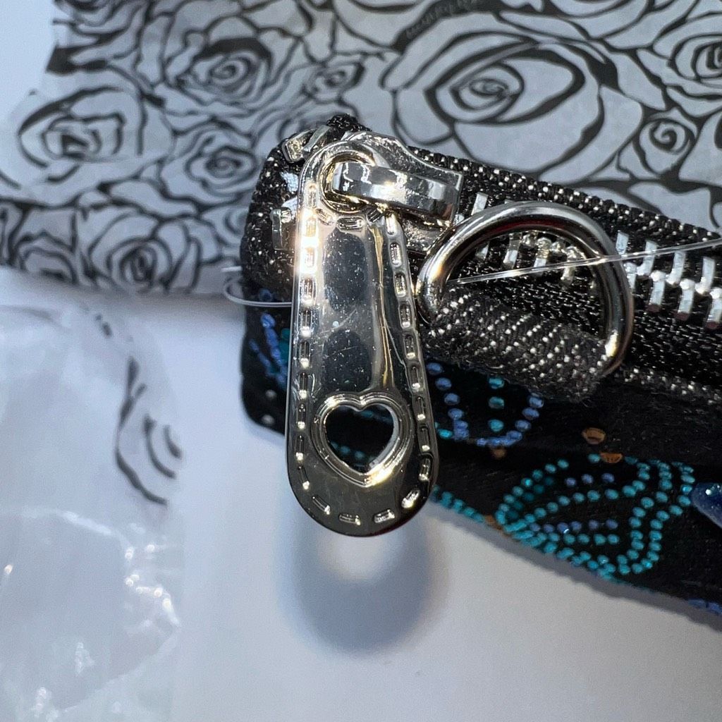 Brighton Brighton Black Denim Sparkle Butterfly Crossbody Bag with Original Tissue Paper Size ONE SIZE - 5 Thumbnail