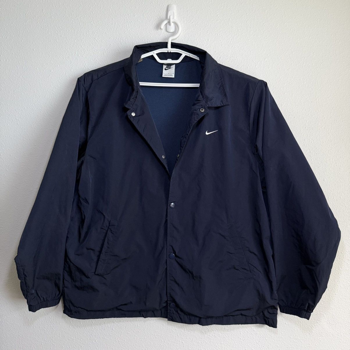 Nike Nike Sportswear Authentics Coaches Jacket Mens Large Navy Size US L / EU 52-54 / 3 - 3 Thumbnail