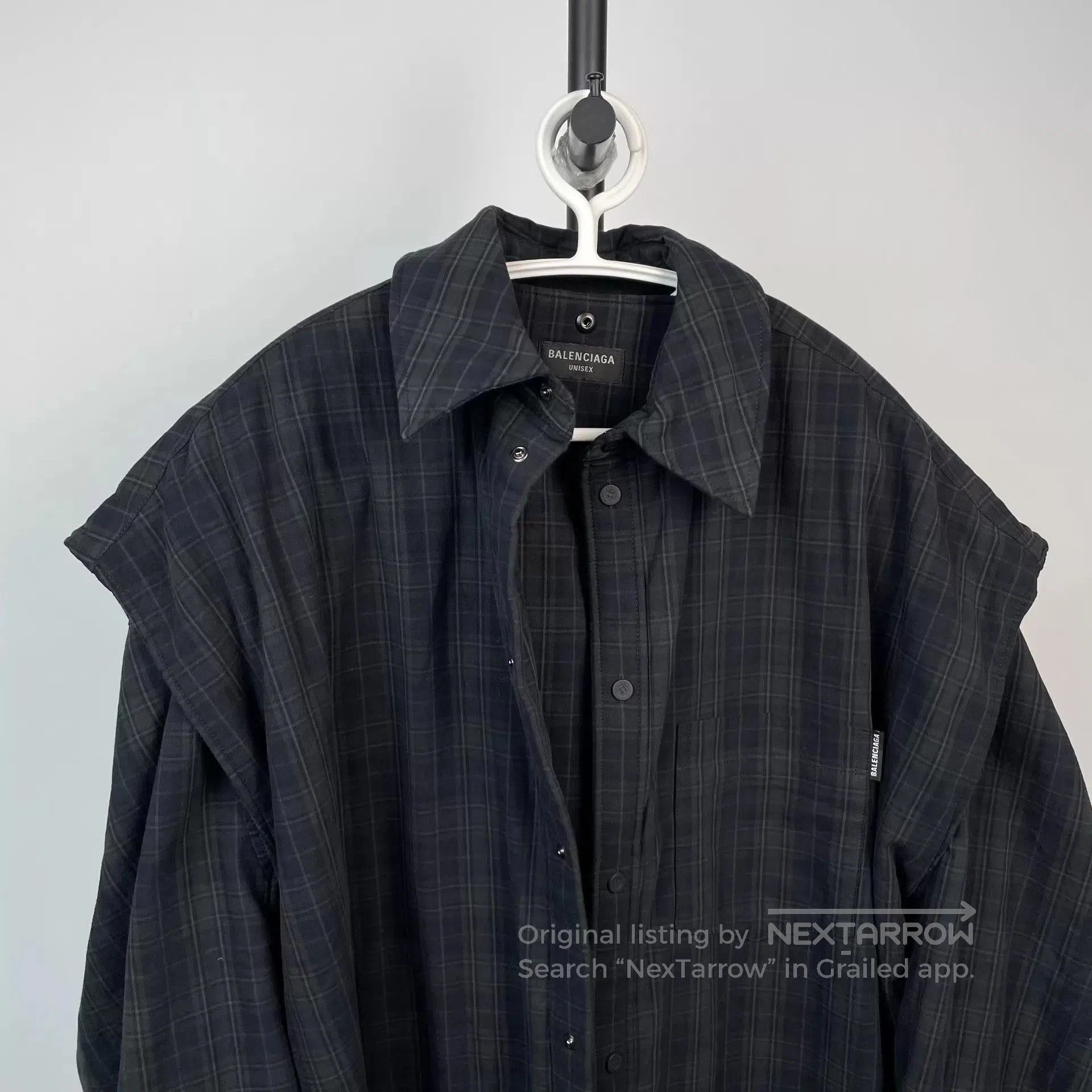 Balenciaga Plaid Long Sleeve Button-Up Shirt. Size US S / EU 44-46 / 1 - 8 Thumbnail