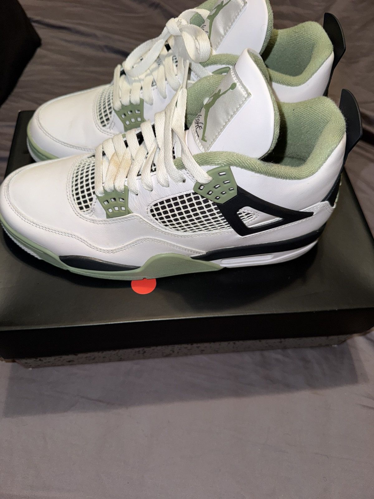 Jordan Brand WMNS Air Jordan 4 Retro Seafom Size US 11 / IT 41 - 2 Thumbnail