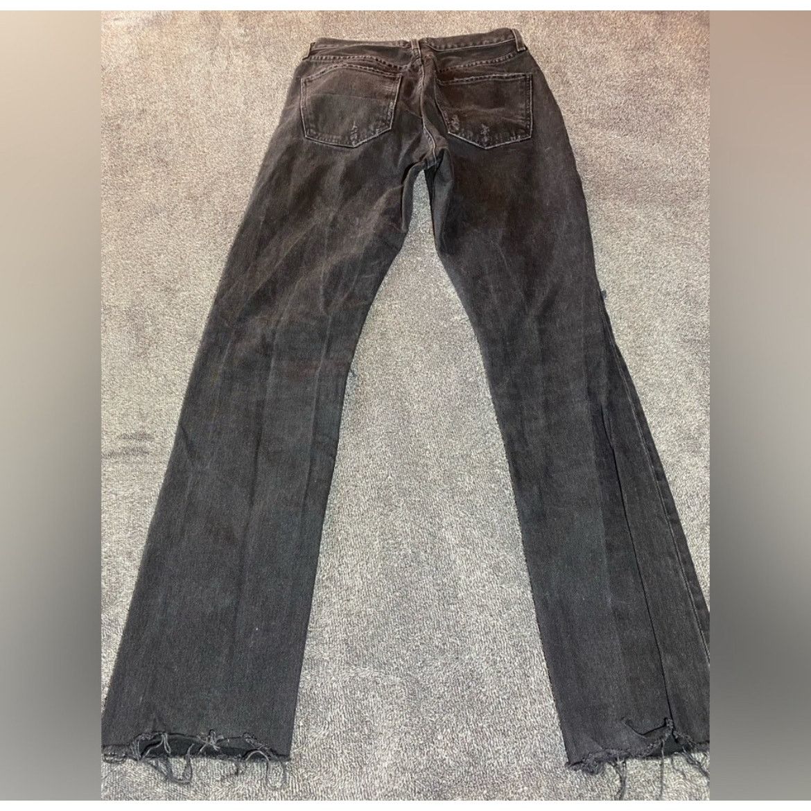 Agolde AGOLDE Los‎ Angeles Black Distressed Jeans ( 26 ) Size 26" / US 2 / IT 38 - 6 Thumbnail