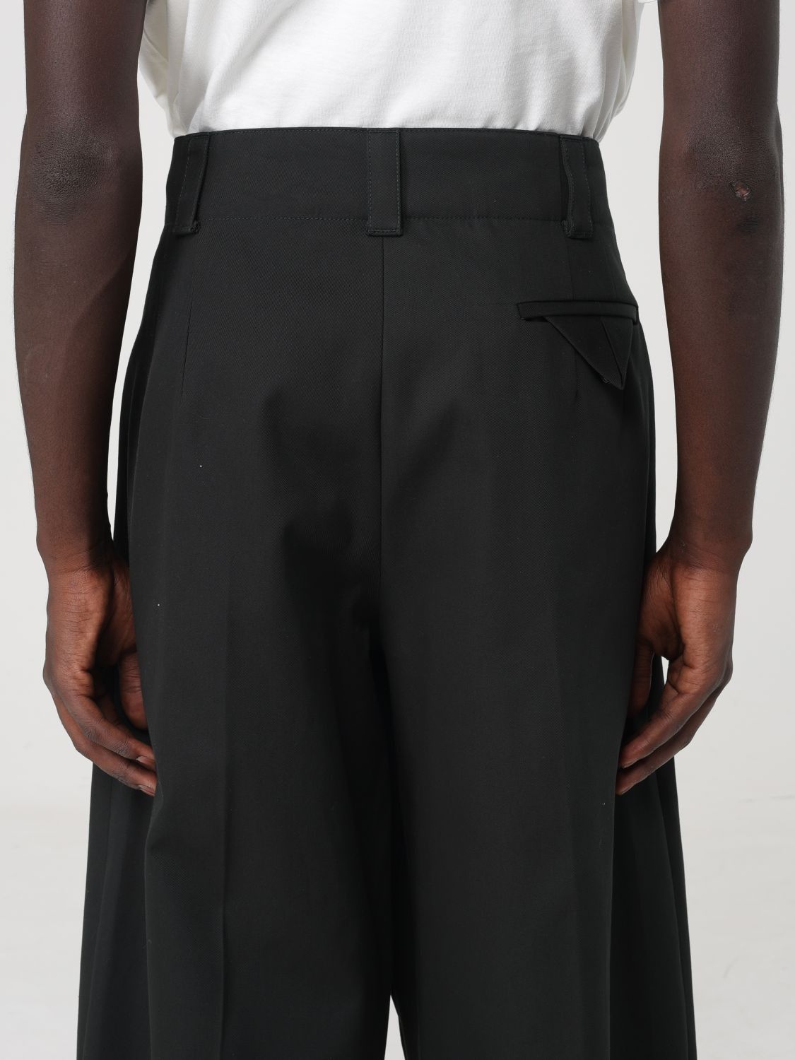 Bottega Veneta o1s1rm0725 Cotton Twill Pleated Pants in Black Size US 34 / EU 50 - 5 Thumbnail