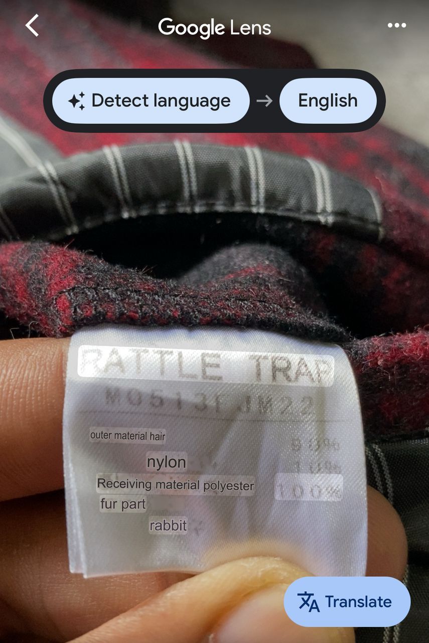 If Six Was Nine Rattle Trap Wool Plaid Rabbit Fur Collar Peacoat Jacket Size US M / EU 48-50 / 2 - 13 Thumbnail