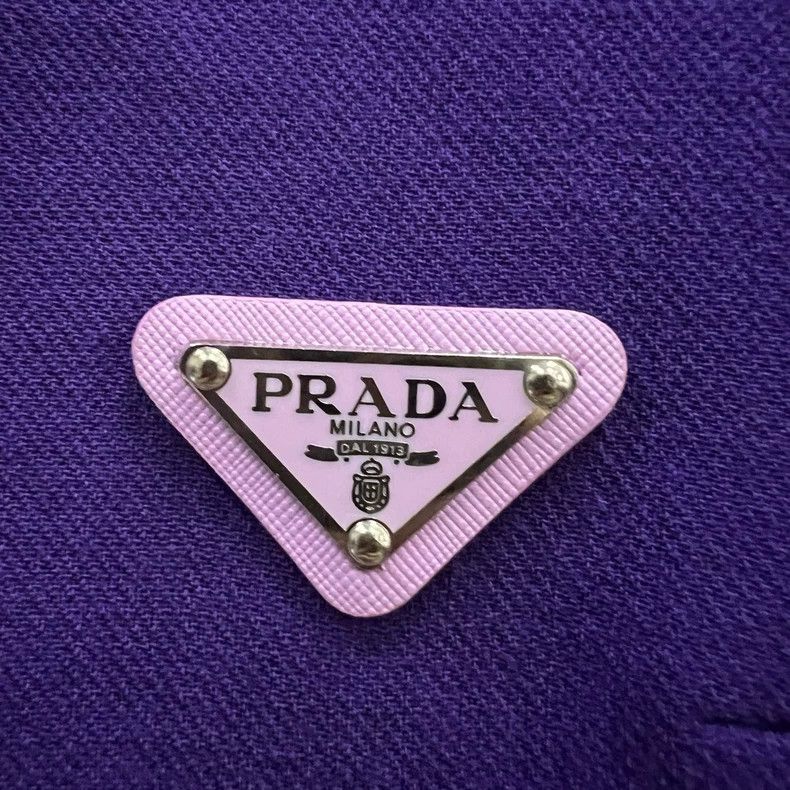 Prada Prada Purple triangle logo dress 2502-Nextarrow Size XS / US 0-2 / IT 36-38 - 2 Thumbnail