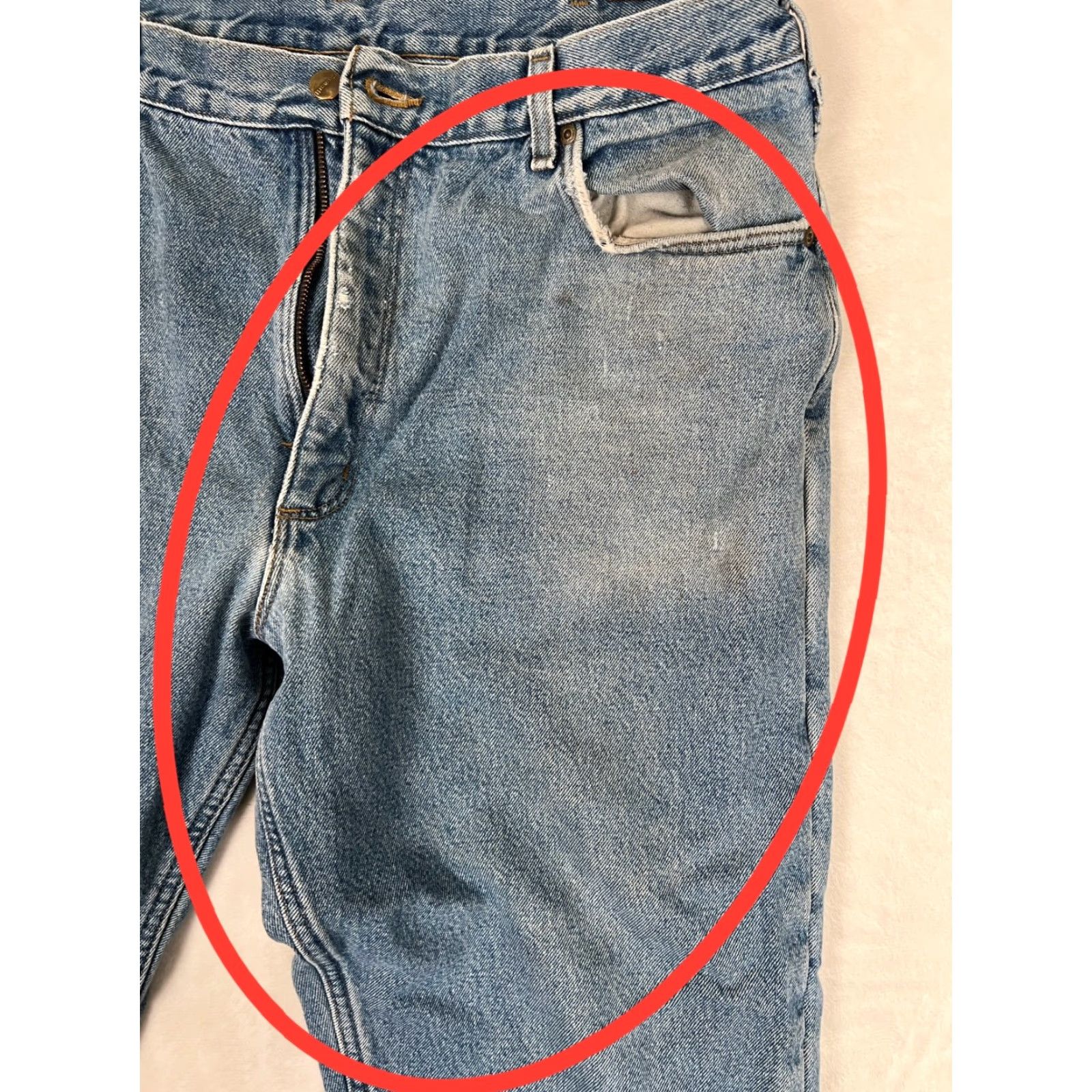 Carhartt VINTAGE Carhartt Jeans 5-Pocket Lined Insulated Denim Straight 40x32 Blue Medium Wash Men Mens Size US 40 / EU 56 - 4 Thumbnail
