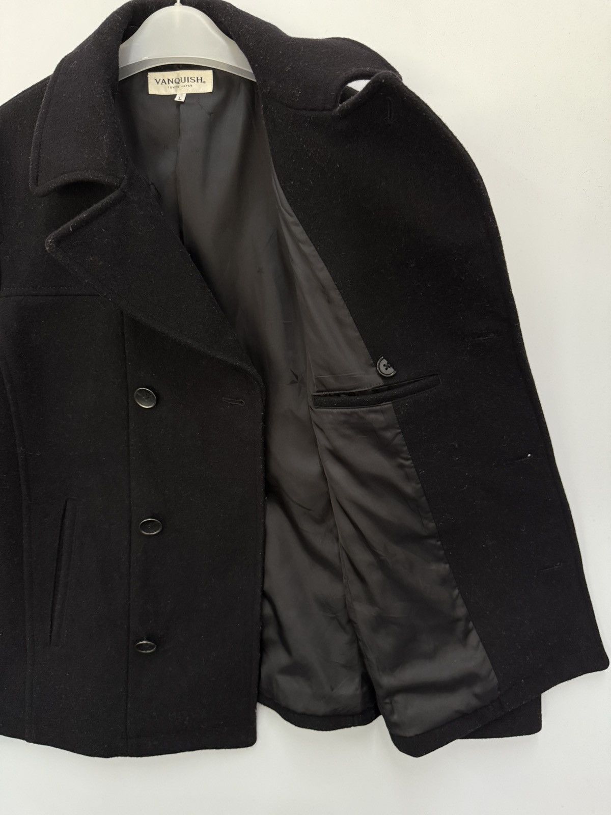 Japanese Brand 🔥 VANQUISH WOOL PEACOAT Size US S / EU 44-46 / 1 - 7 Thumbnail