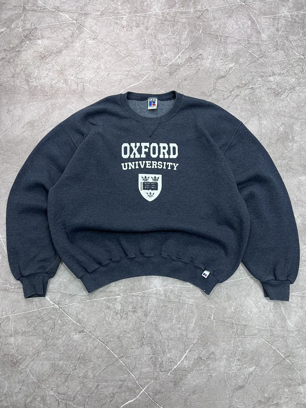 Russell Athletic Vintage 90s Oxford Russel athletic boxy hoodie sweatshirt Size US XL / EU 56 / 4 - 1 Thumbnail