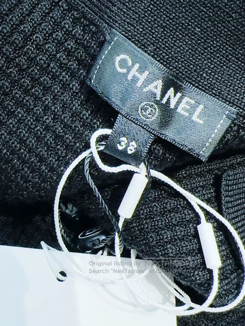 Chanel Chanel 21P black side button knitted suspender Size XS / US 0-2 / IT 36-38 - 5 Thumbnail