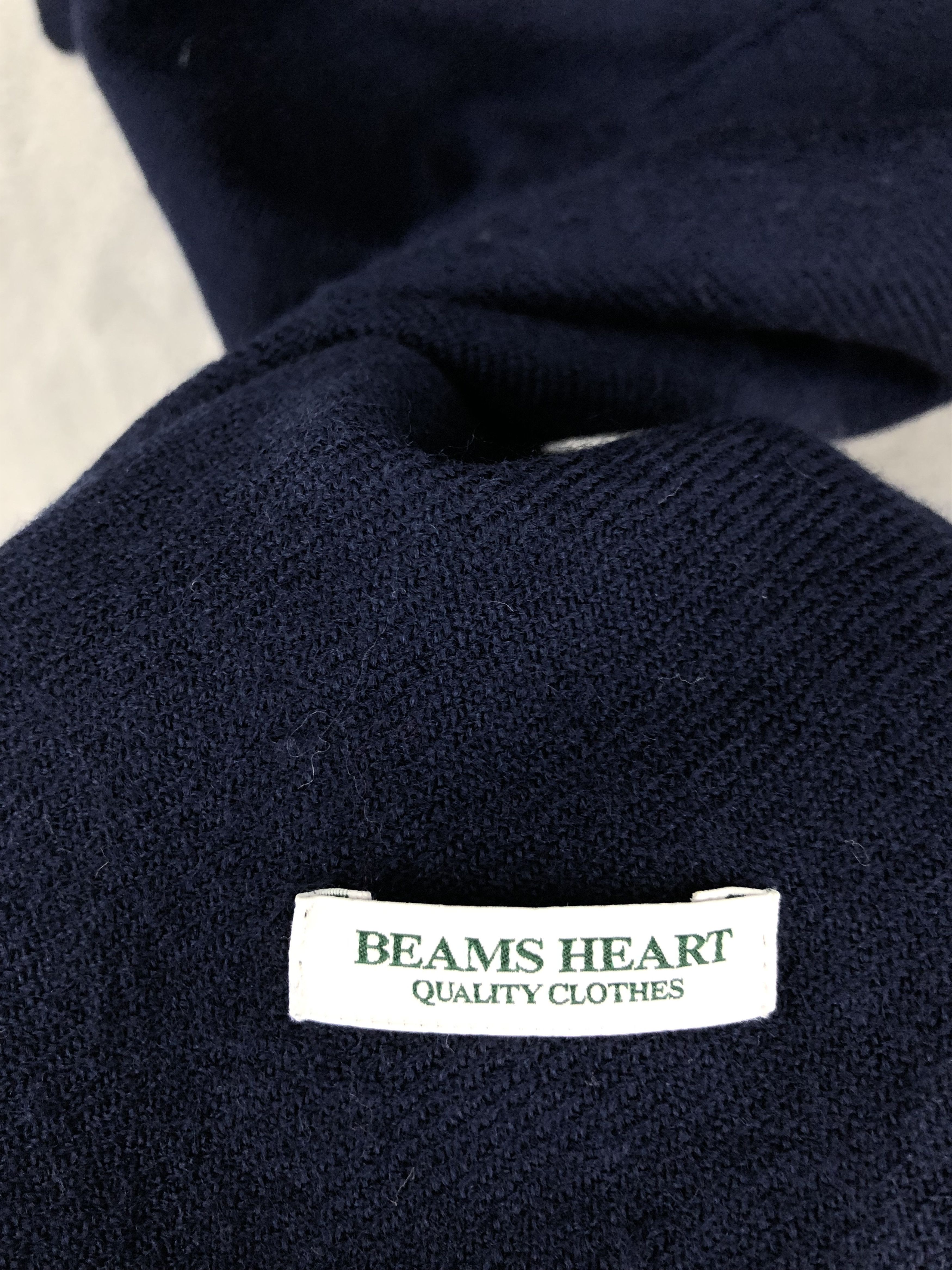 Beams Plus × Japanese Brand Beams Heart Blue Scarf Muffler Neck Scarf Size ONE SIZE - 6 Thumbnail