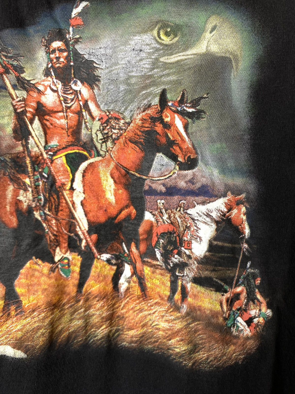 Vintage 💥Rare! 90’s Vintage Indian Spirit T Shirt 3d Emblem Size US L / EU 52-54 / 3 - 4 Thumbnail