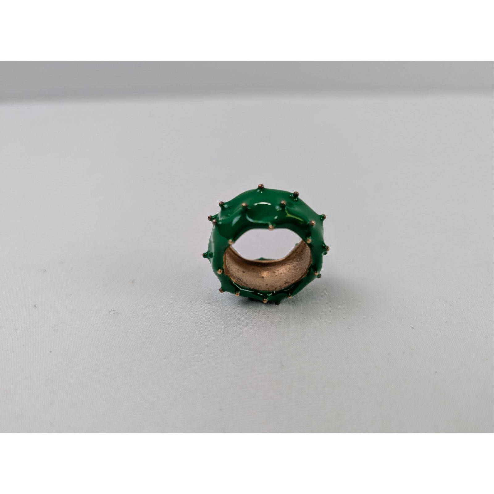 Bottega Veneta o1rshd1 Size: 21 / Gold F St Silver / Enamel Ring Parakeet Size ONE SIZE - 3 Thumbnail