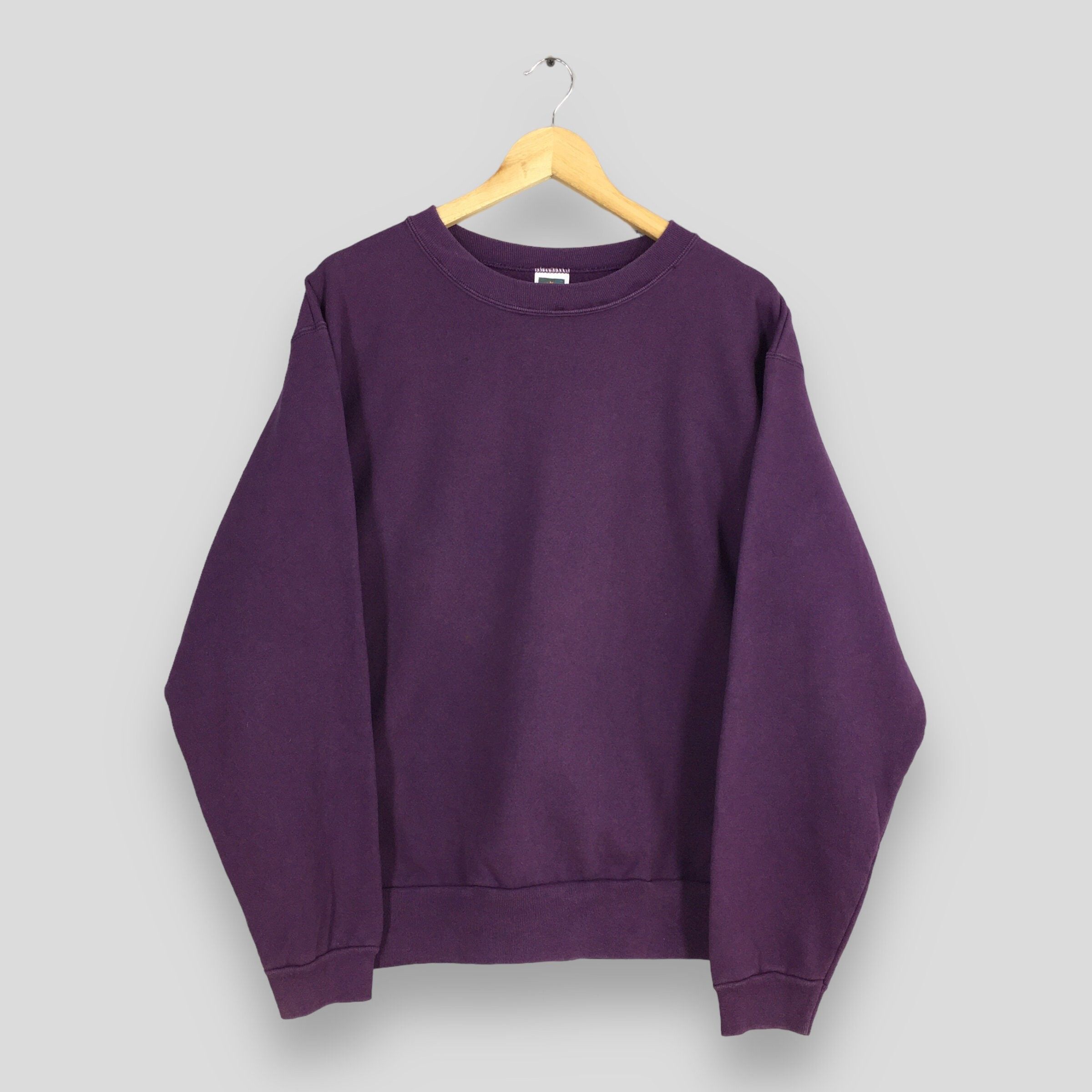 Vintage Plain Sports Purple Baggy Sweatshirt Jumper Large Size US L / EU 52-54 / 3 - 1 Thumbnail