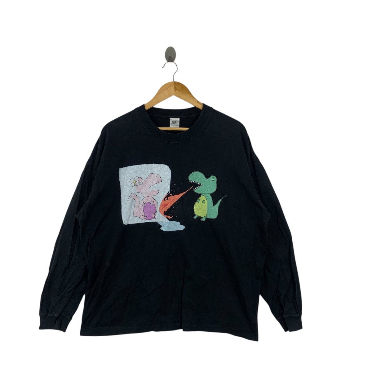 Other DINOSAUR T-REX Cartoon Funny Save My Love Tee Shirt Top Size L / US 10 / IT 46 - 3 Thumbnail