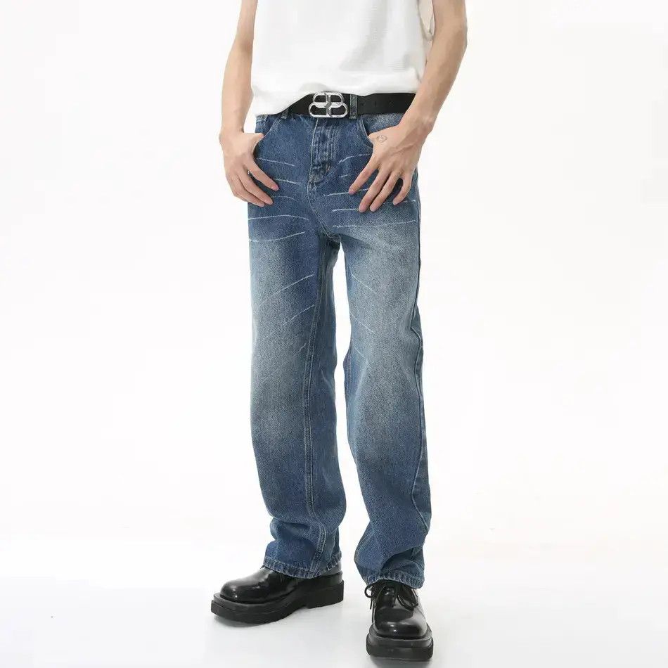 Japanese Brand Retro straight tube loose graffiti jeans Size US 32 / EU 48 - 1 Thumbnail
